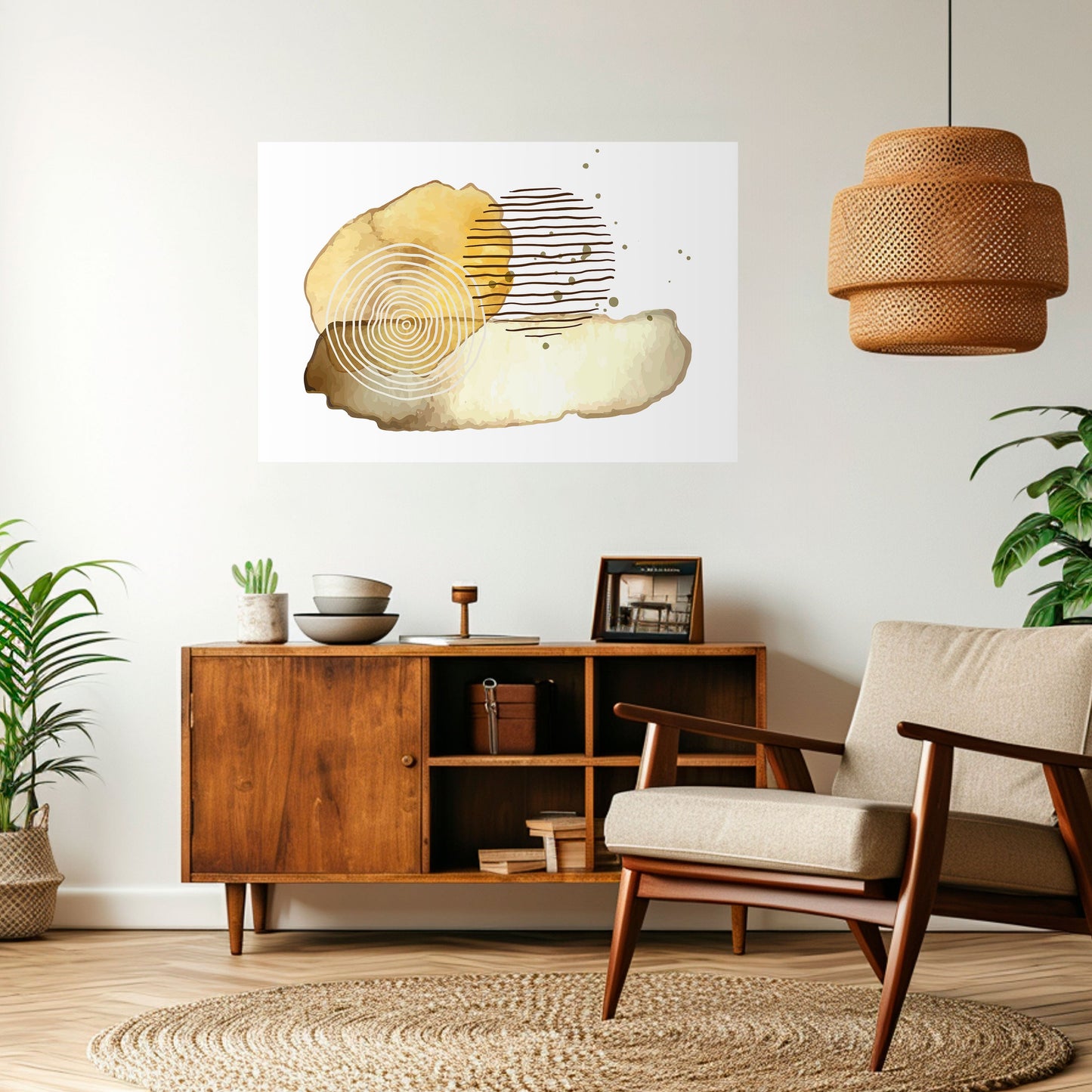 TRANSCENDENT TONES Peel and Stick Horizontal Poster