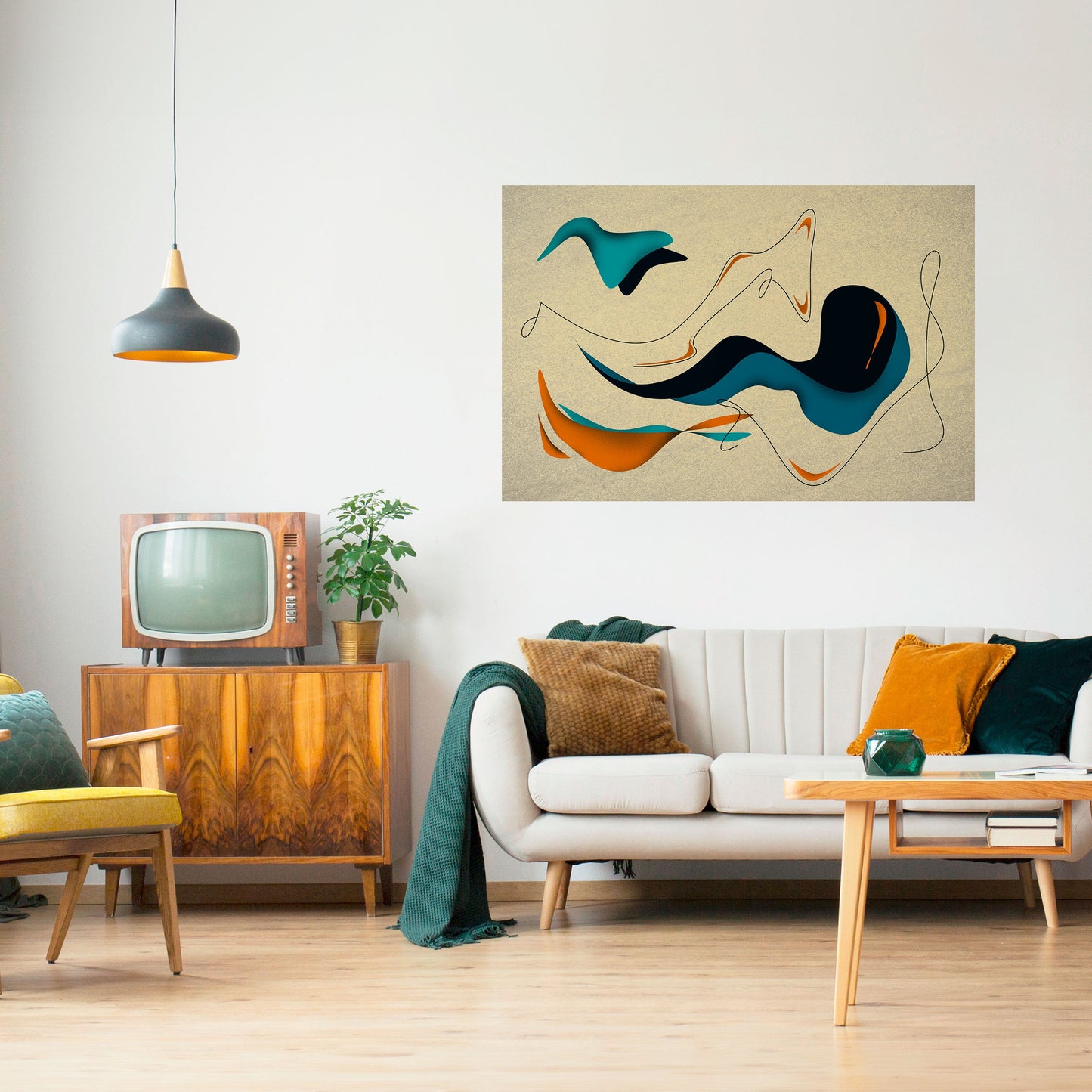 DREAMY DAZE horisontell poster med självhäftande text
