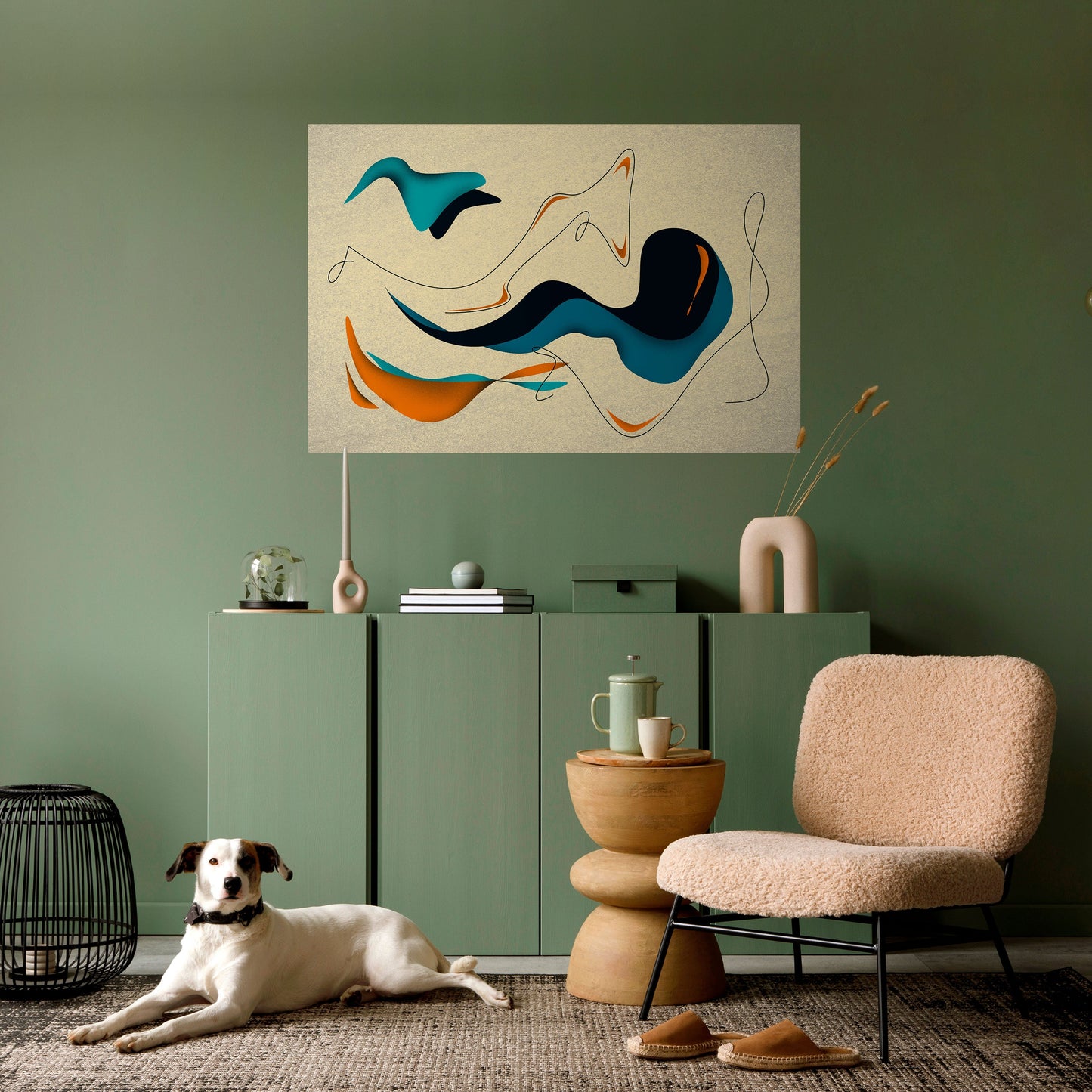 DREAMY DAZE horisontell poster med självhäftande text