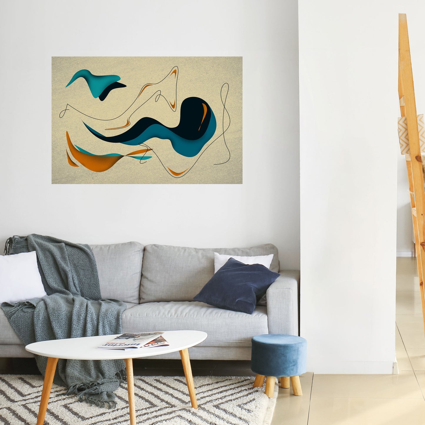 DREAMY DAZE horisontell poster med självhäftande text