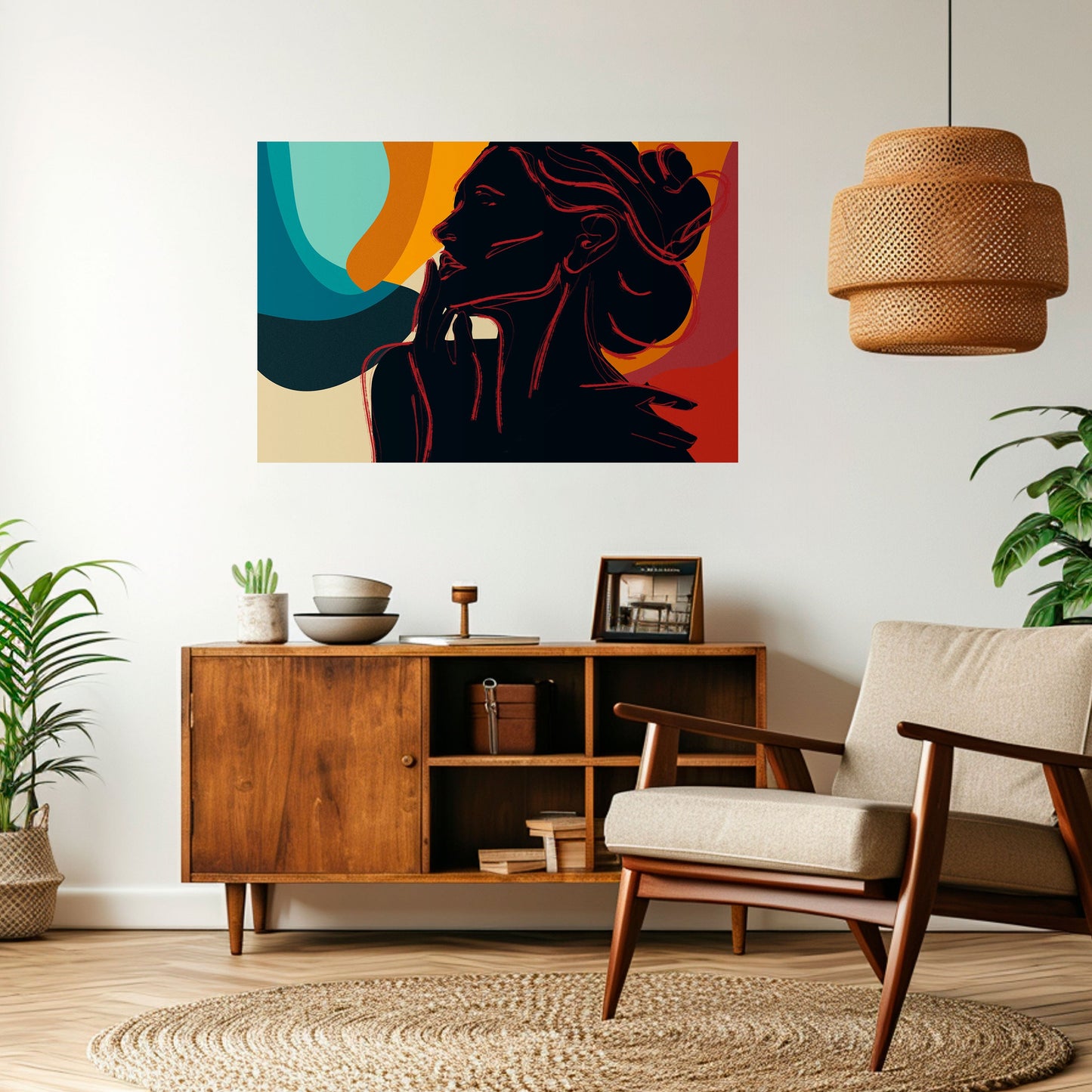 SILHOUETTE SONATA Peel and Stick Horizontal Poster