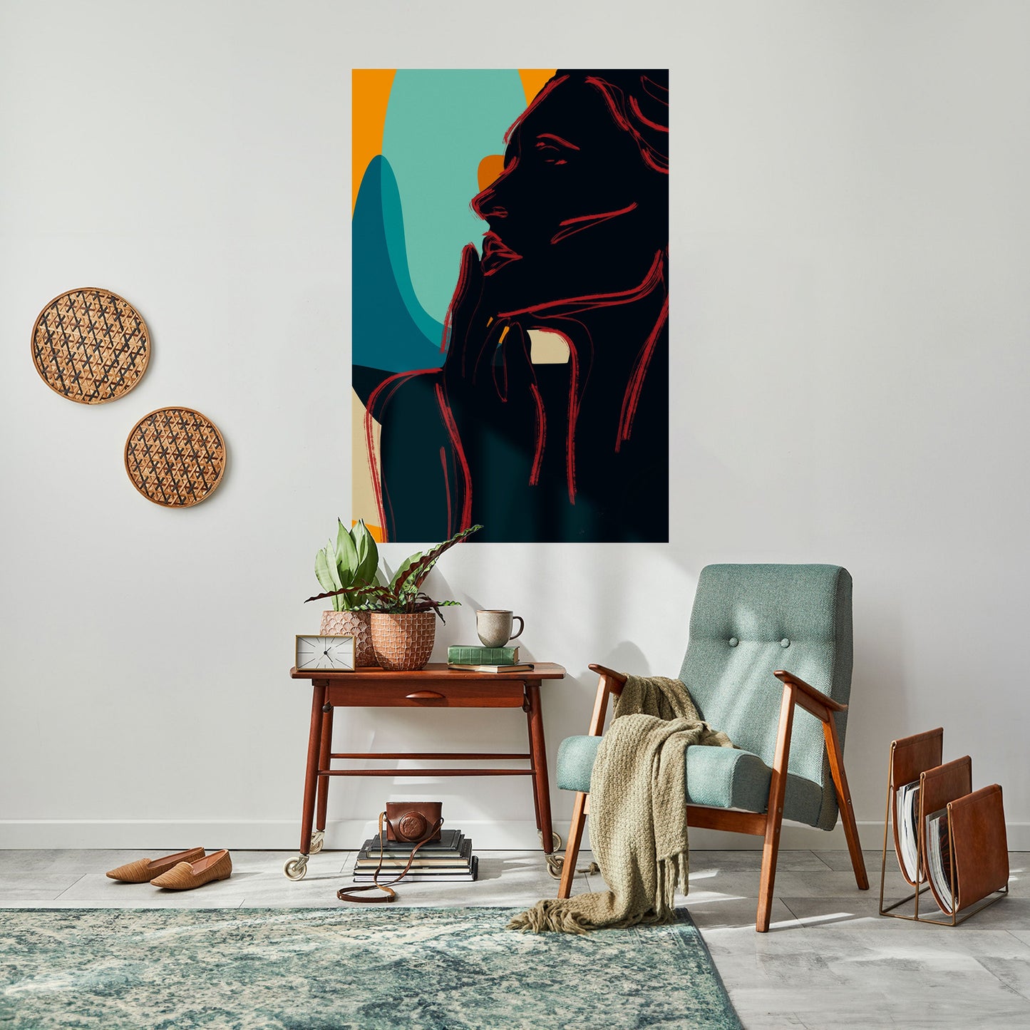 SILHOUETTE SONATA vertikal poster med självhäftande tryck