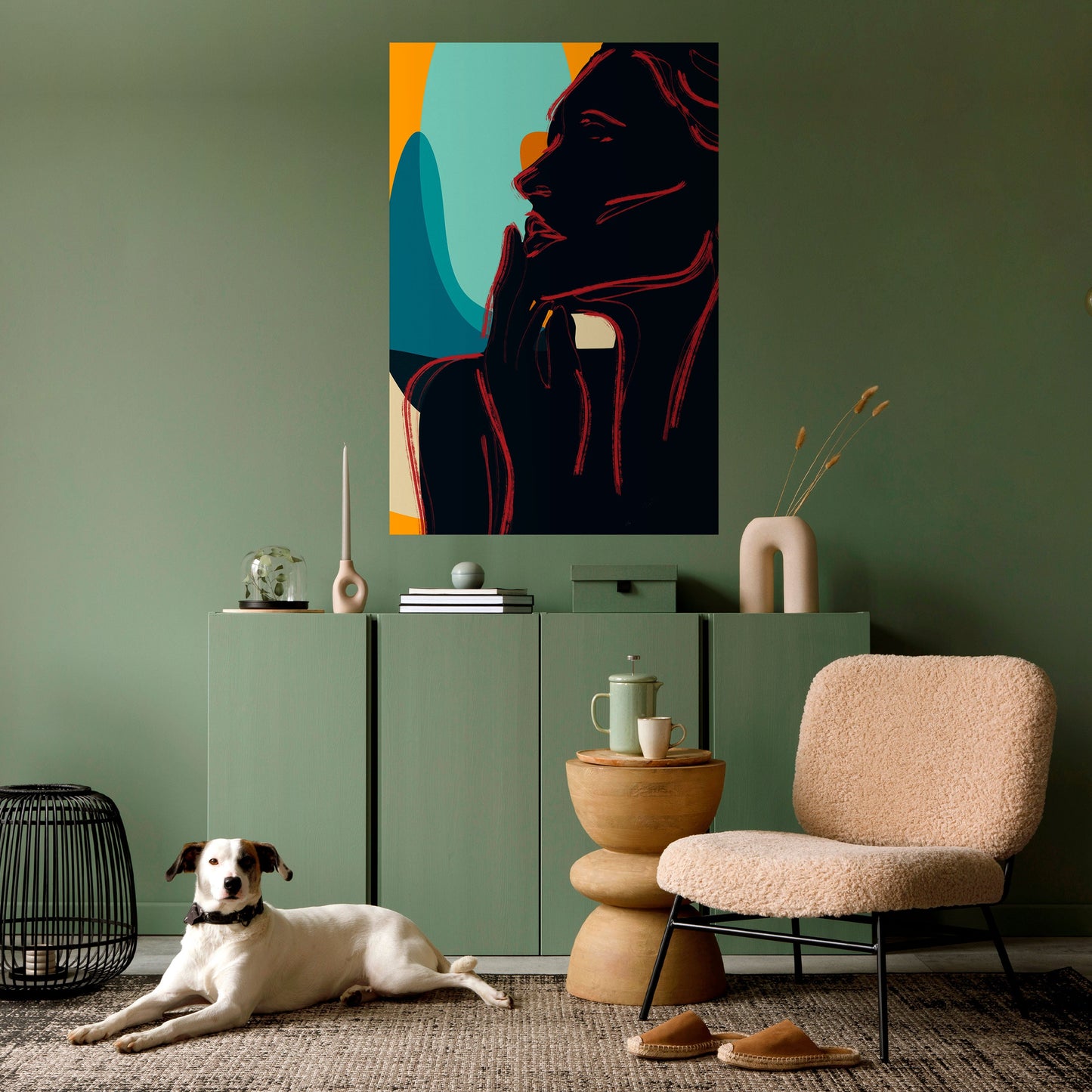 SILHOUETTE SONATA vertikal poster med självhäftande tryck