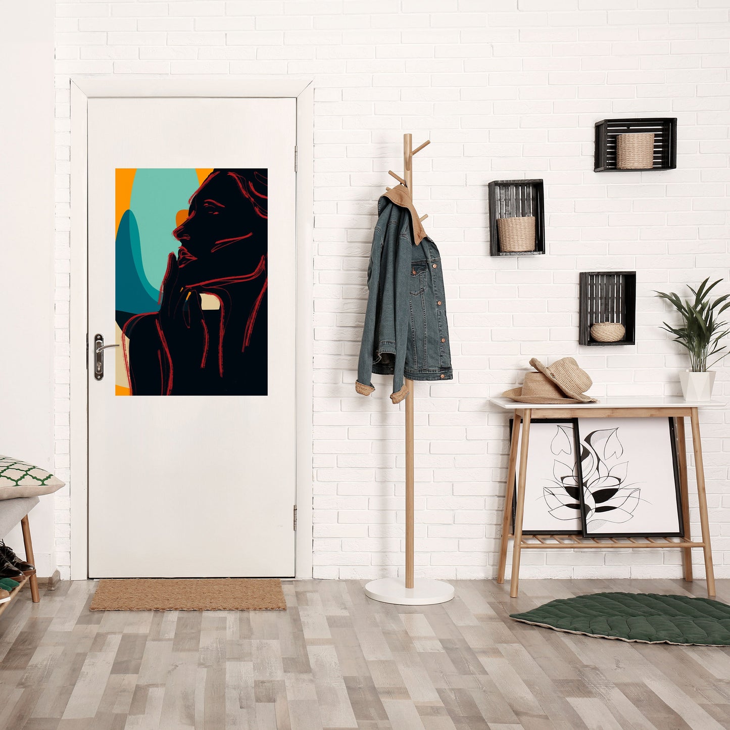 SILHOUETTE SONATA vertikal poster med självhäftande tryck