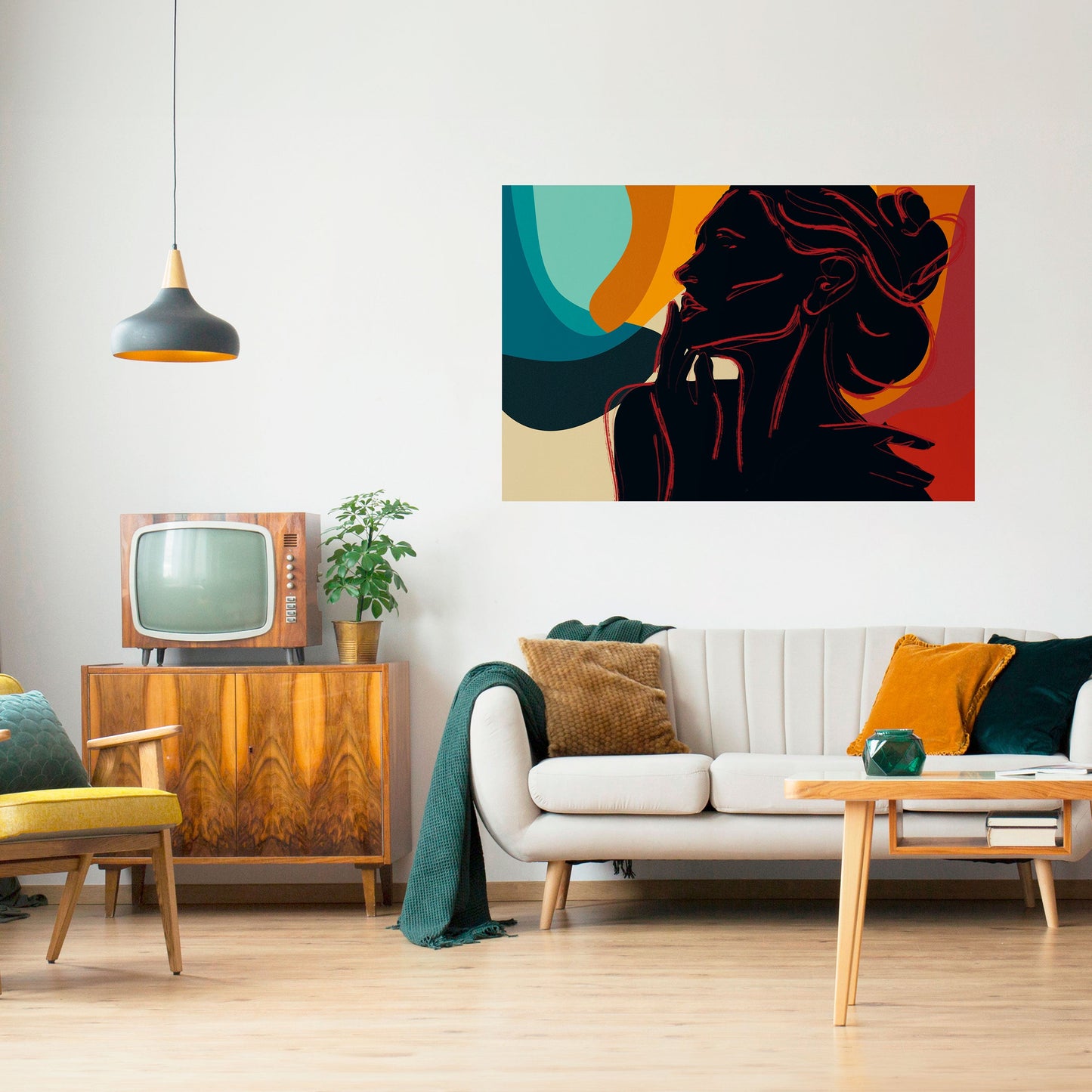 SILHOUETTE SONATA Peel and Stick Horizontal Poster