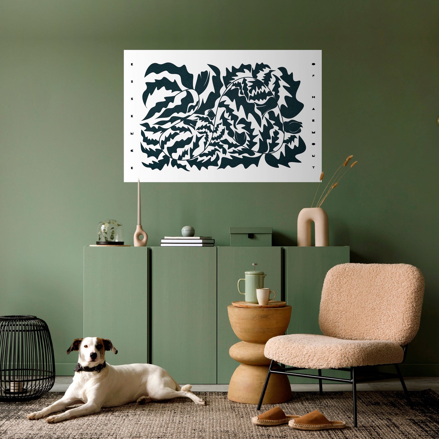 ETHEREAL ORNAMENT Peel and Stick Horizontal Poster