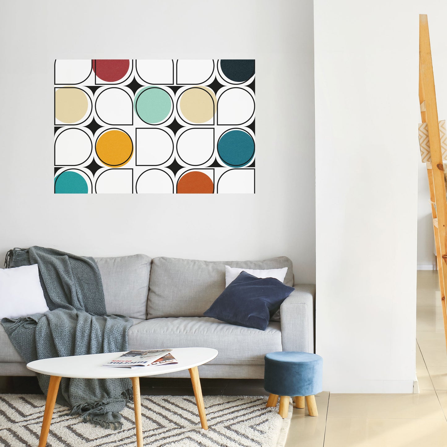 HUE HARMONY Peel and Stick Horizontal Poster