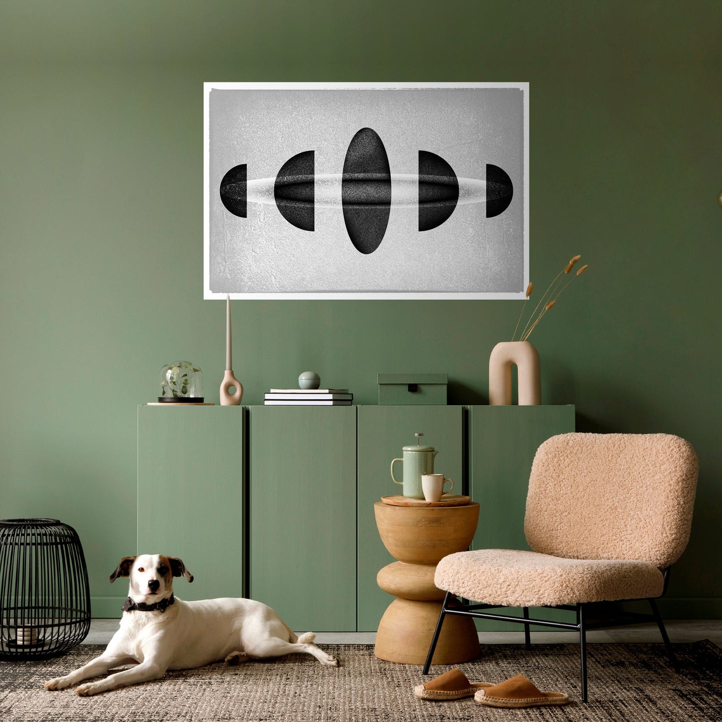 OBSIDIAN ODYSSEY Peel and Stick Horizontal Poster