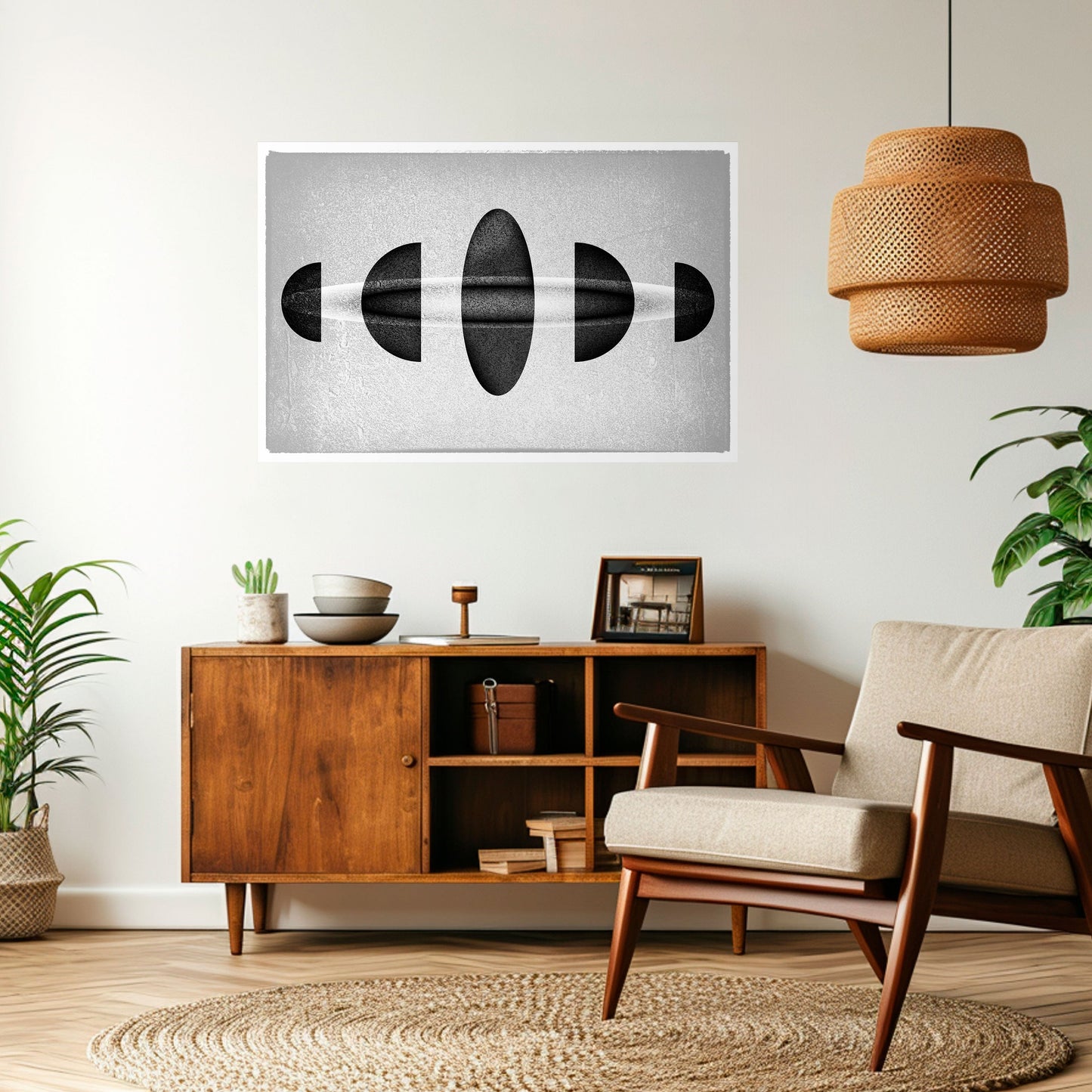 OBSIDIAN ODYSSEY Peel and Stick Horizontal Poster