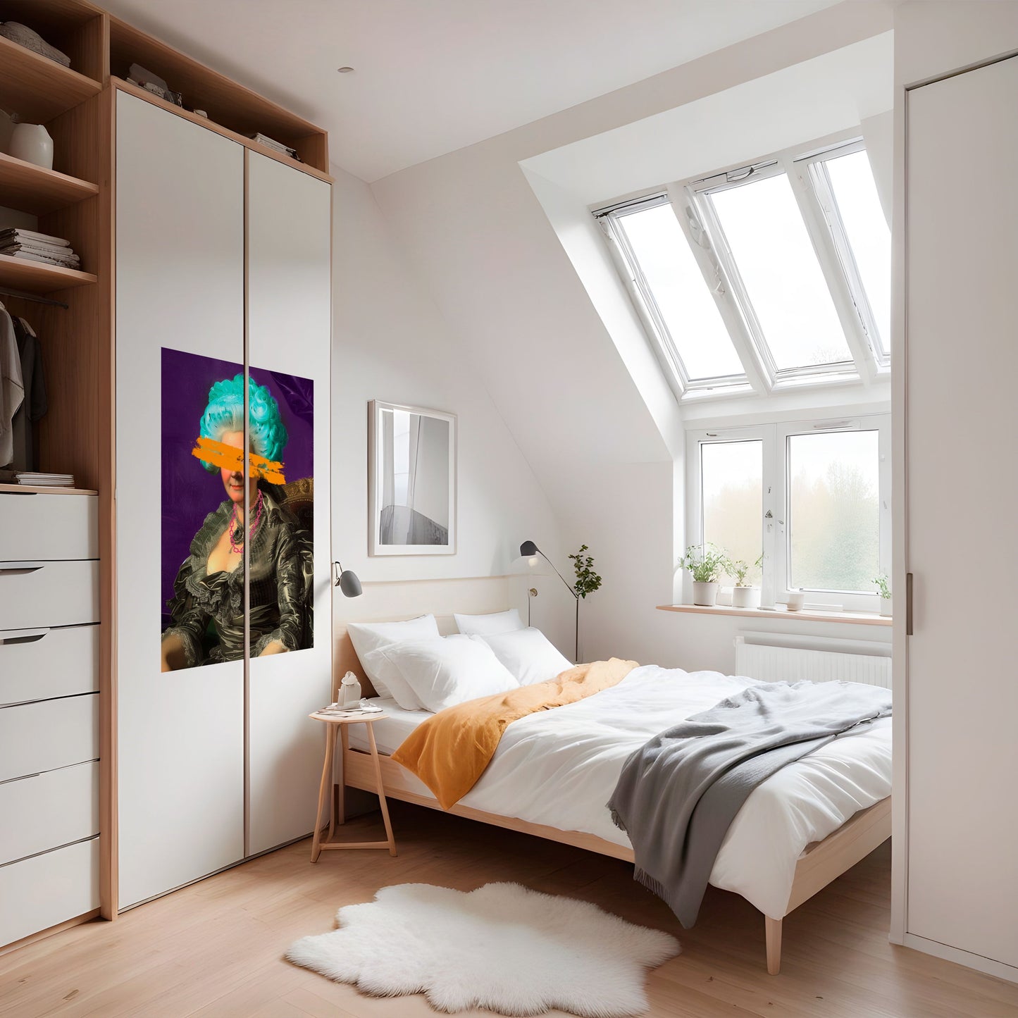 BAROQUE CHIC vertikal poster med självhäftande mönster