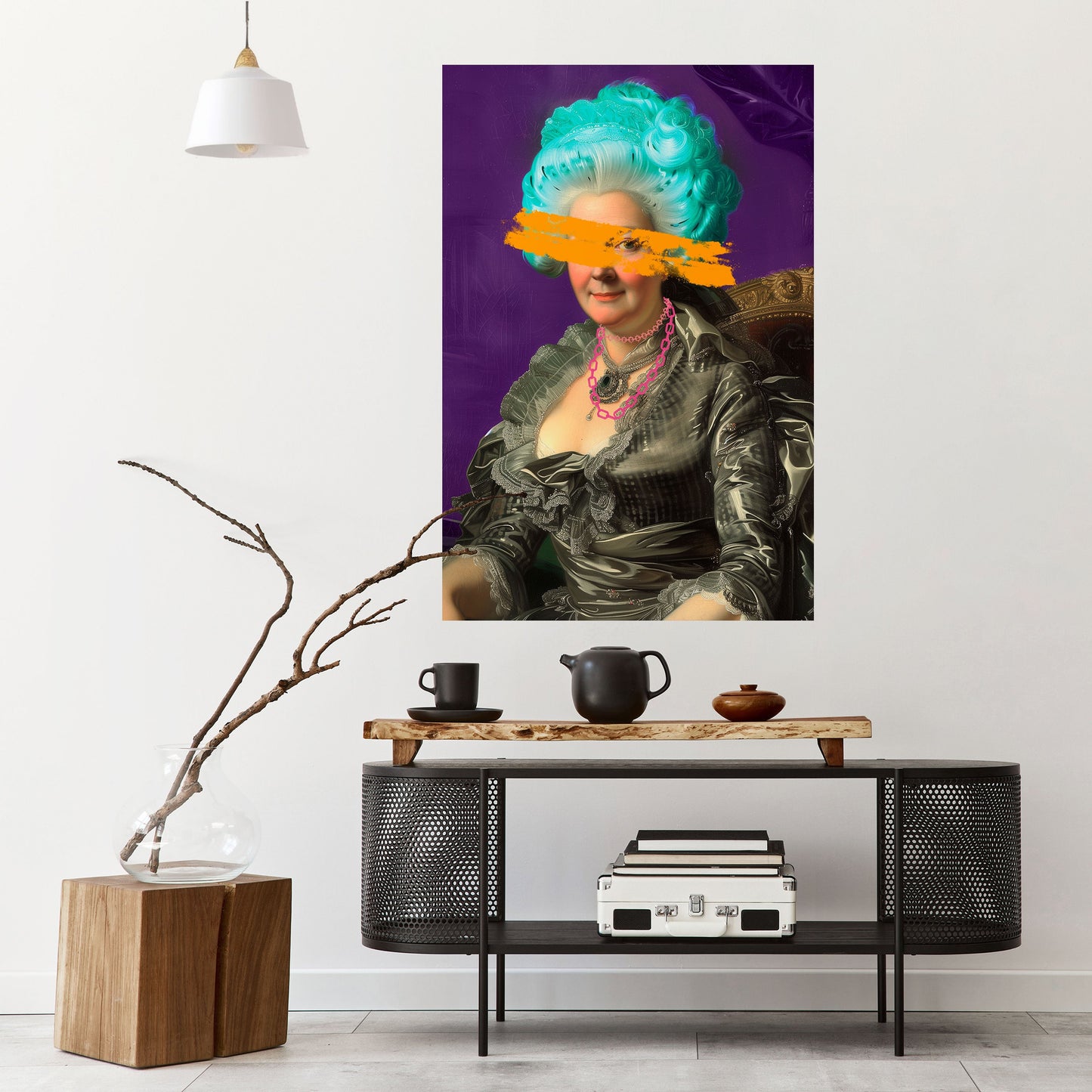 BAROQUE CHIC vertikal poster med självhäftande mönster