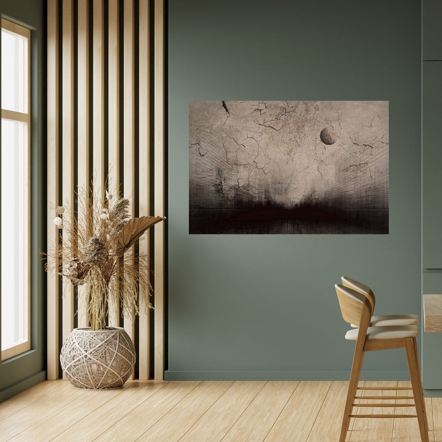 MOONBEAM THOUGHTS Peel and Stick Horizontal Poster
