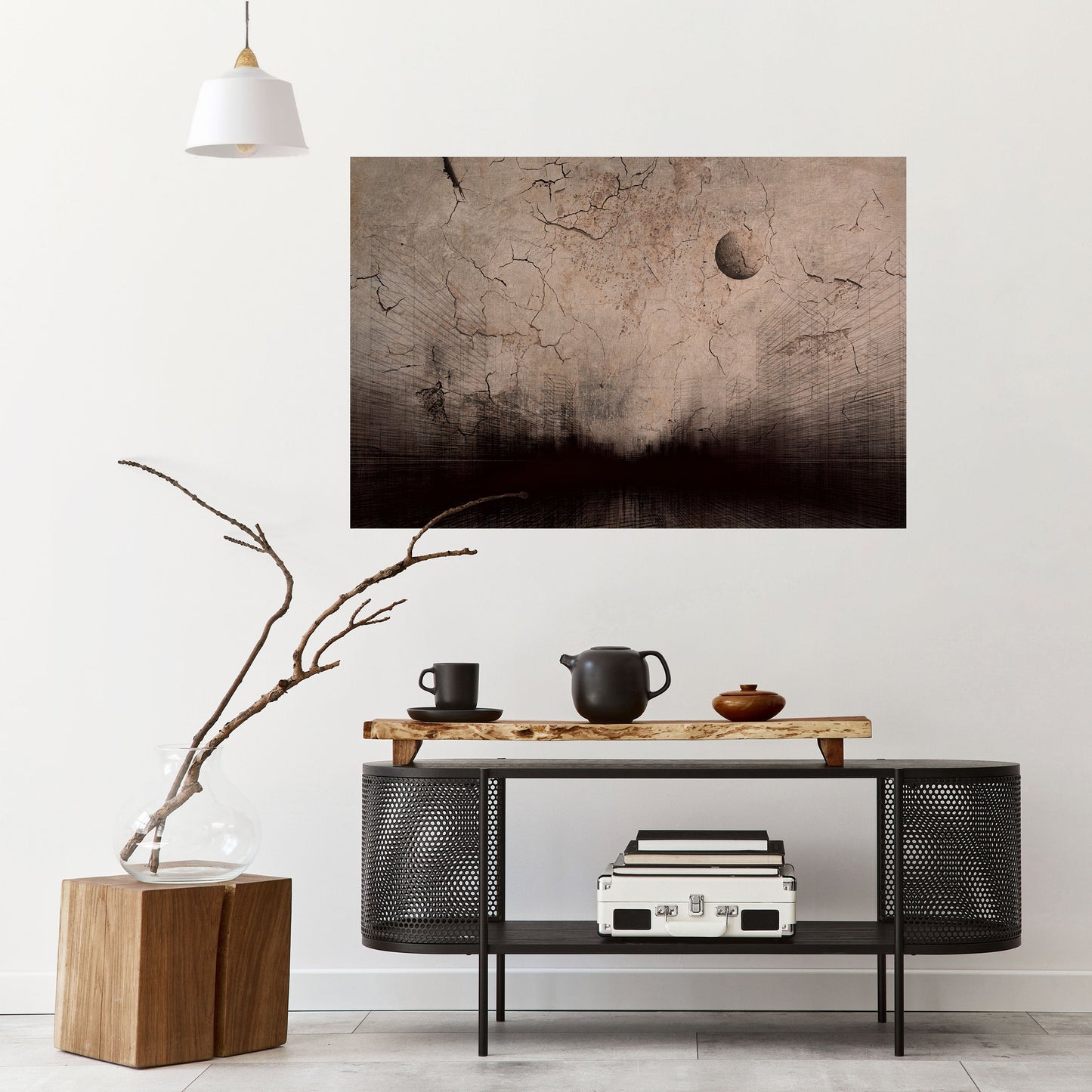 MOONBEAM THOUGHTS Peel and Stick Horizontal Poster