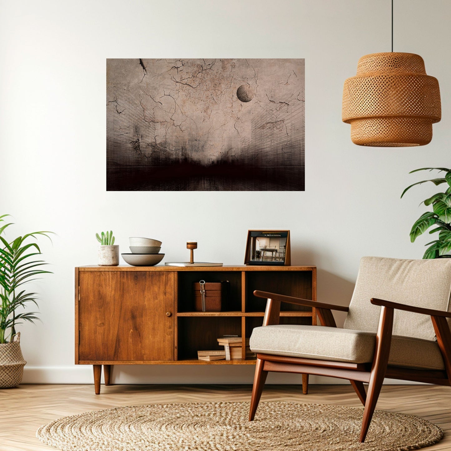 MOONBEAM THOUGHTS Peel and Stick Horizontal Poster