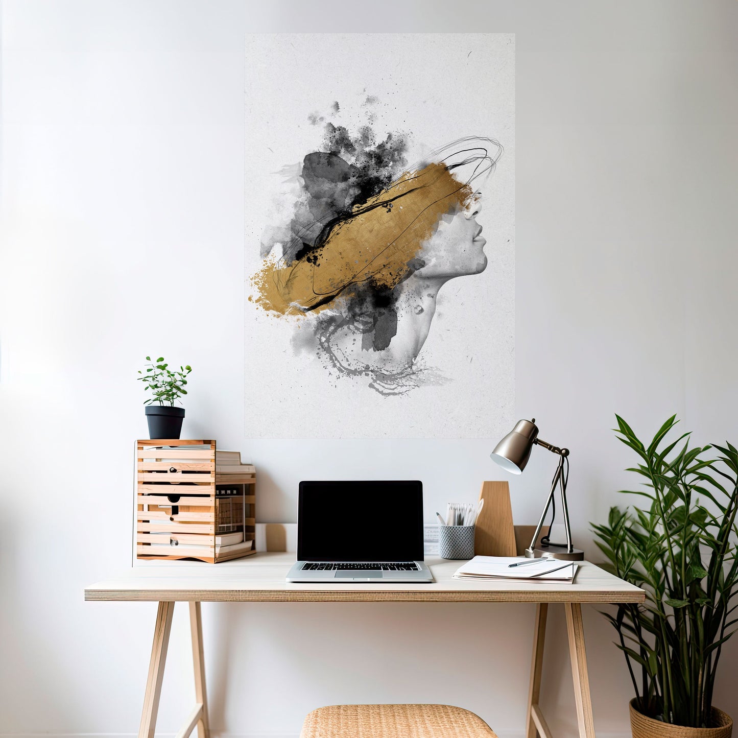 GILDED BLINDNESS Peel and Stick Vertical Poster