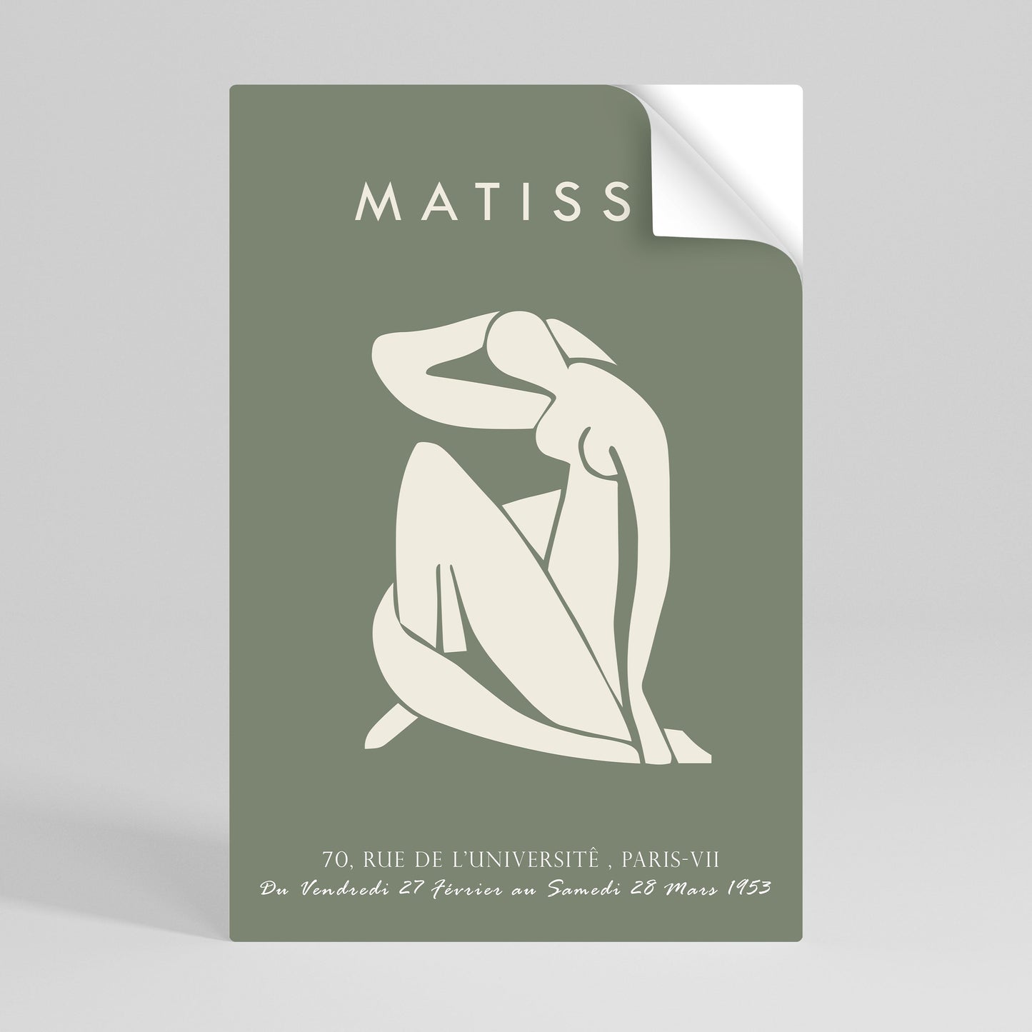 MATISSE NUDES Vertikal poster med självhäftande motiv