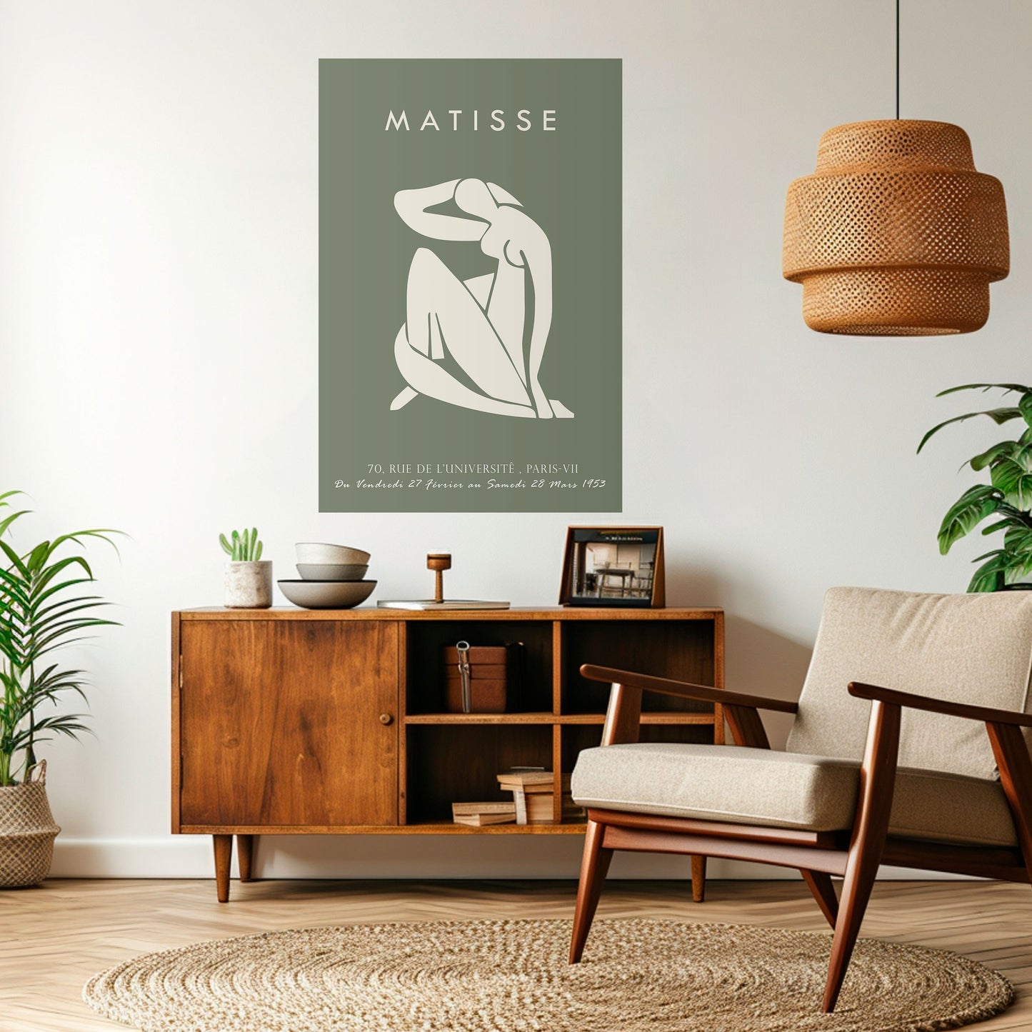 MATISSE NUDES Vertikal poster med självhäftande motiv