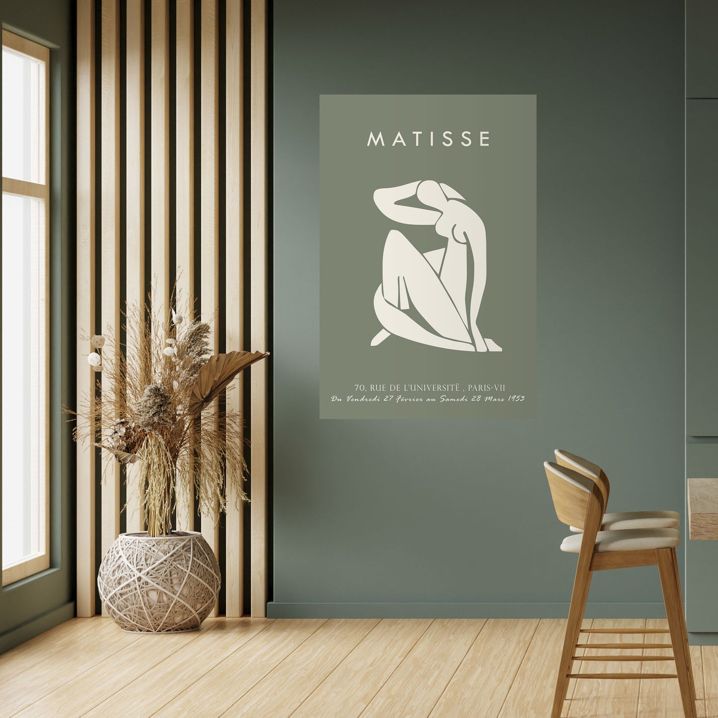 MATISSE NUDES Vertikal poster med självhäftande motiv