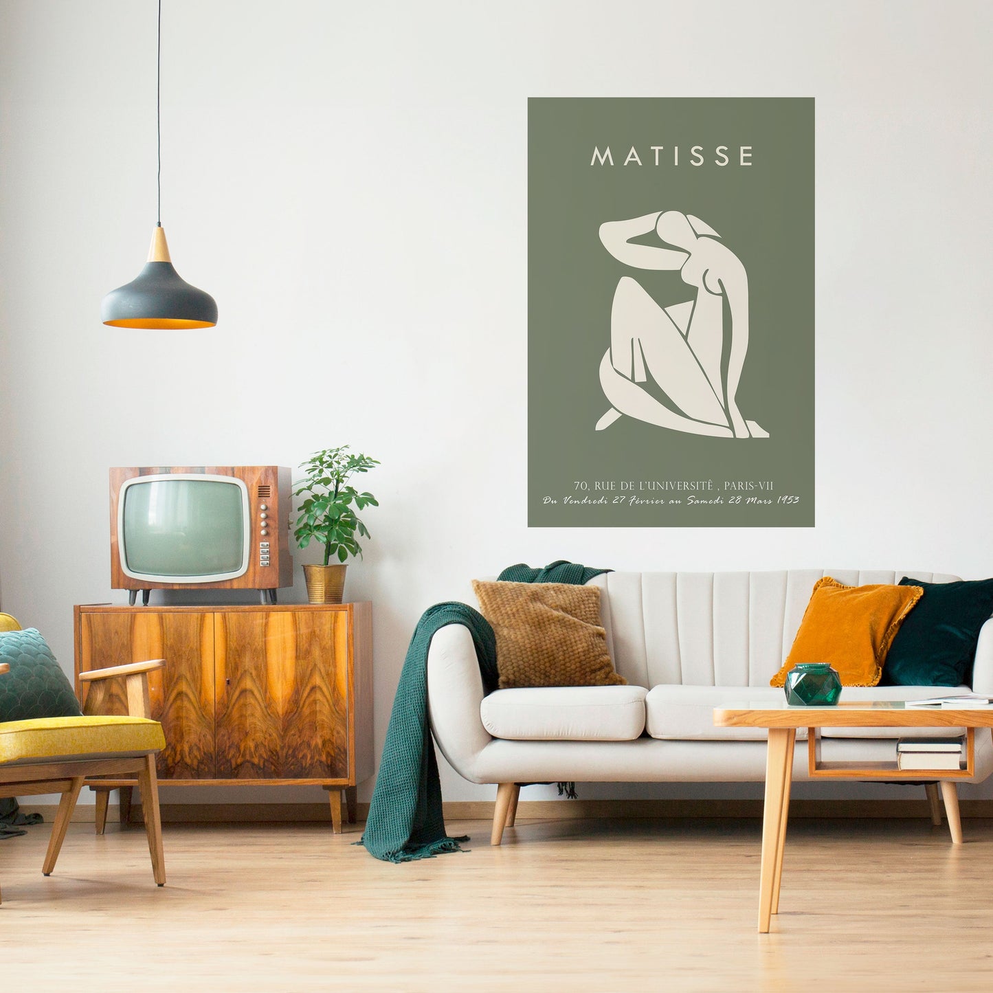 MATISSE NUDES Vertikal poster med självhäftande motiv