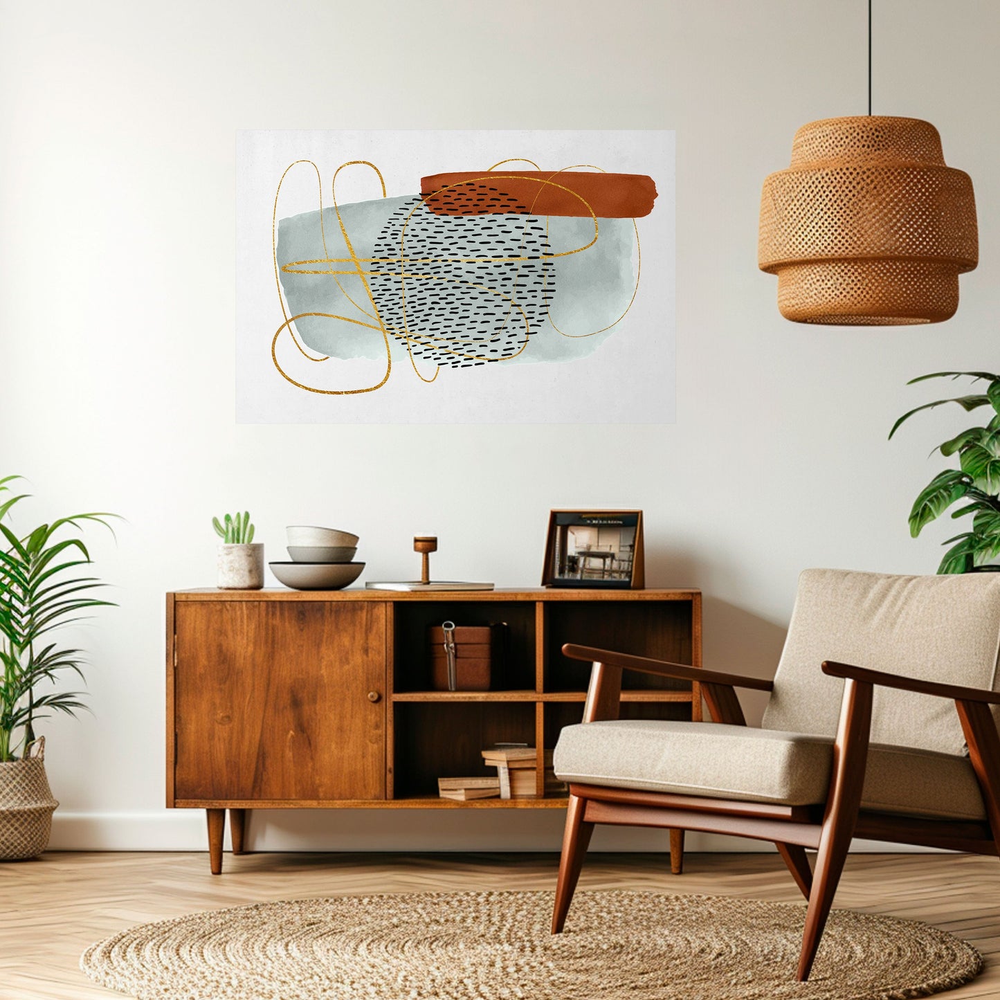 WRAPPED IN FORM Peel and Stick Horizontal Poster
