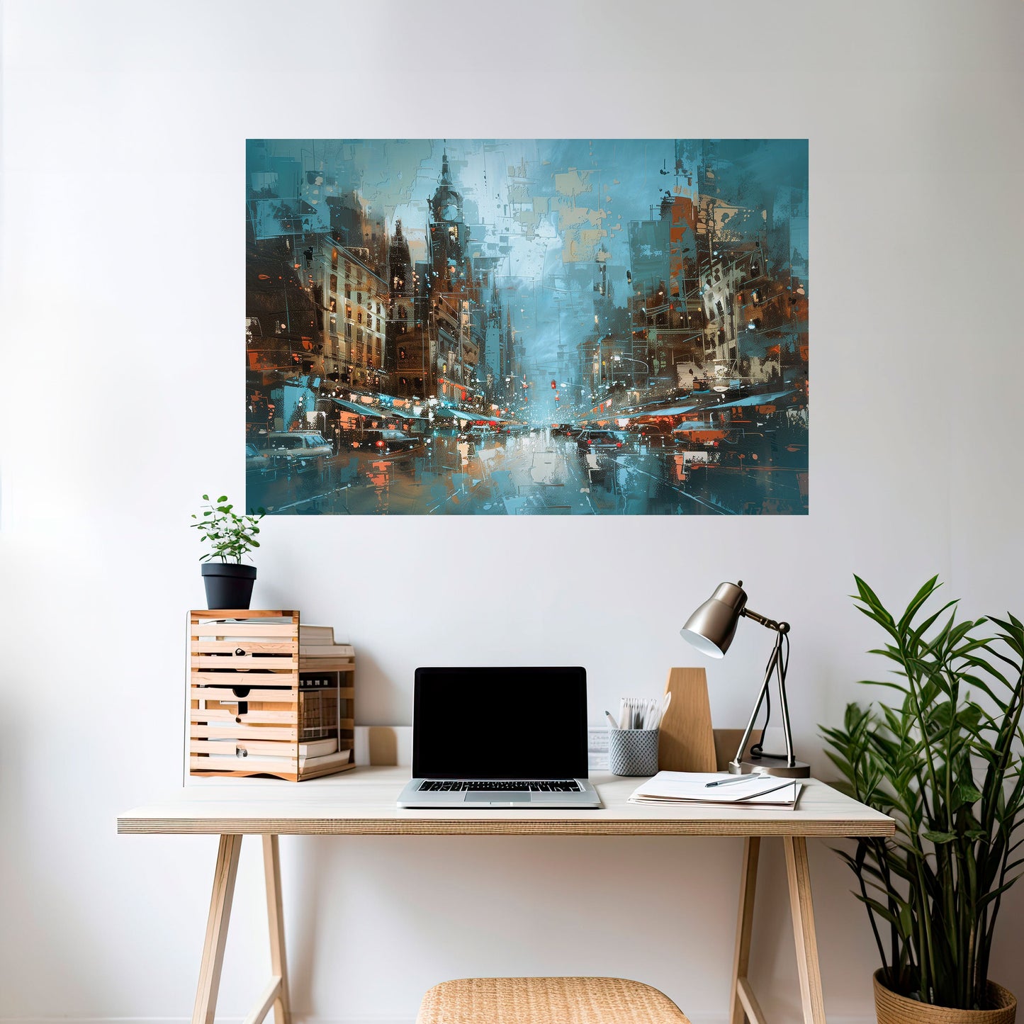 URBAN FEVER horisontell affisch med självhäftande motiv