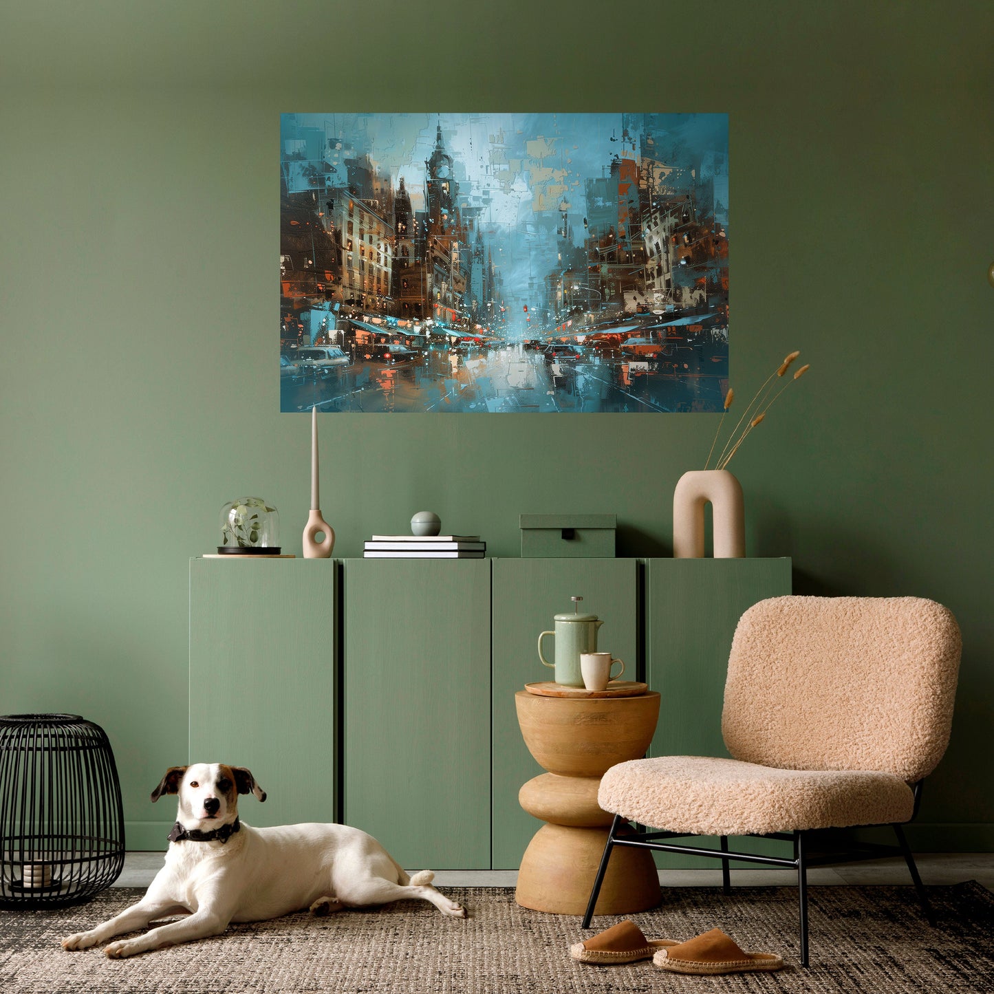 URBAN FEVER horisontell affisch med självhäftande motiv