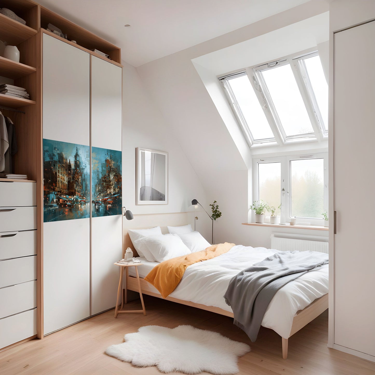 URBAN FEVER horisontell affisch med självhäftande motiv