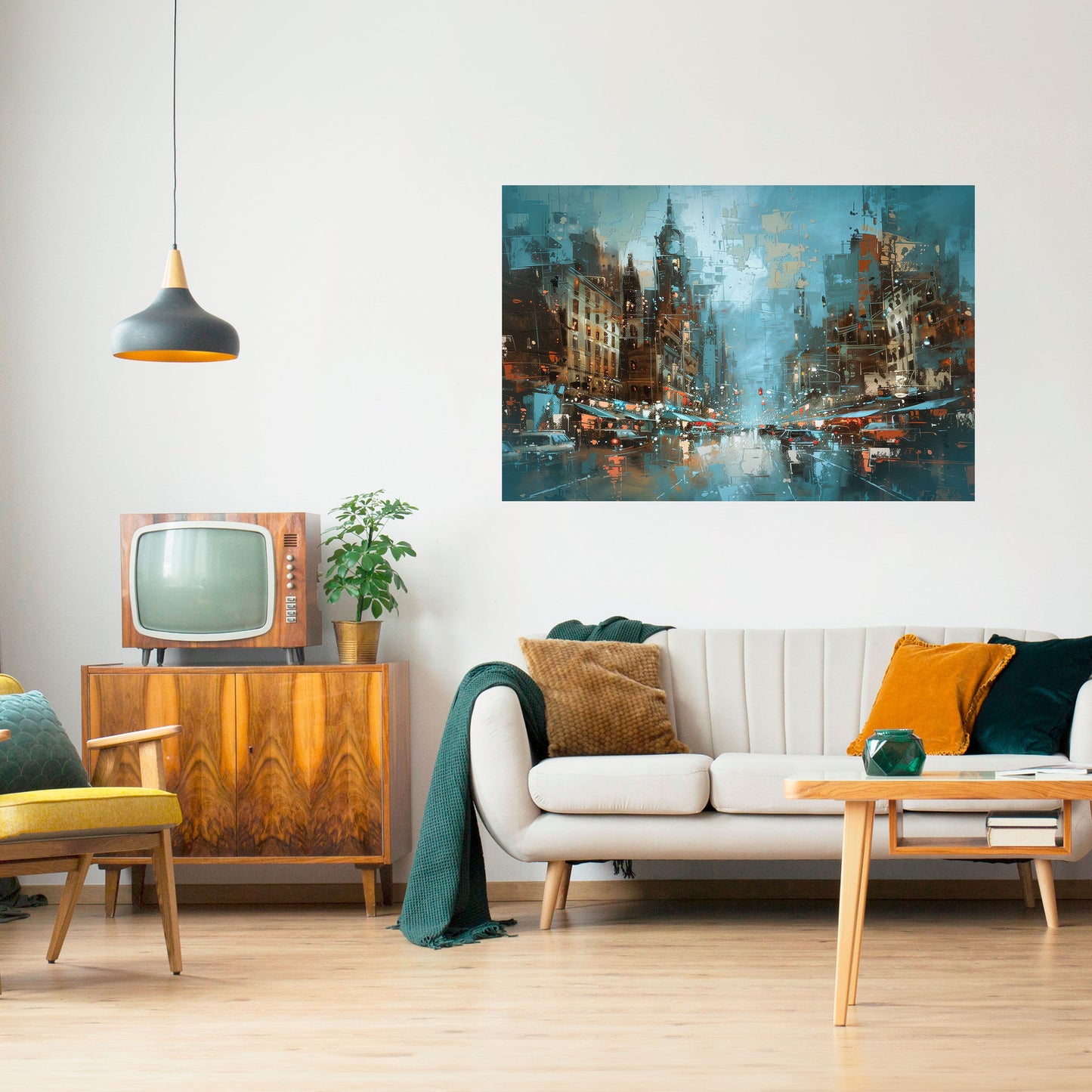 URBAN FEVER horisontell affisch med självhäftande motiv