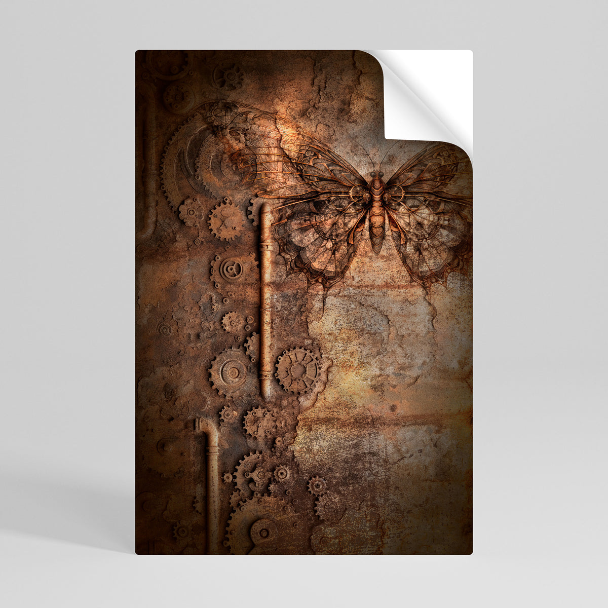 MECHANICAL BUTTERFLY Peel and Stick Vertical Poster