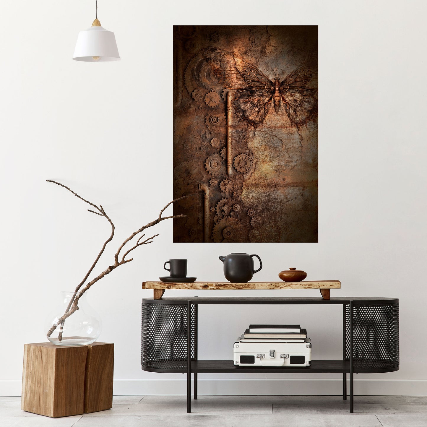 MECHANICAL BUTTERFLY Peel and Stick Vertical Poster