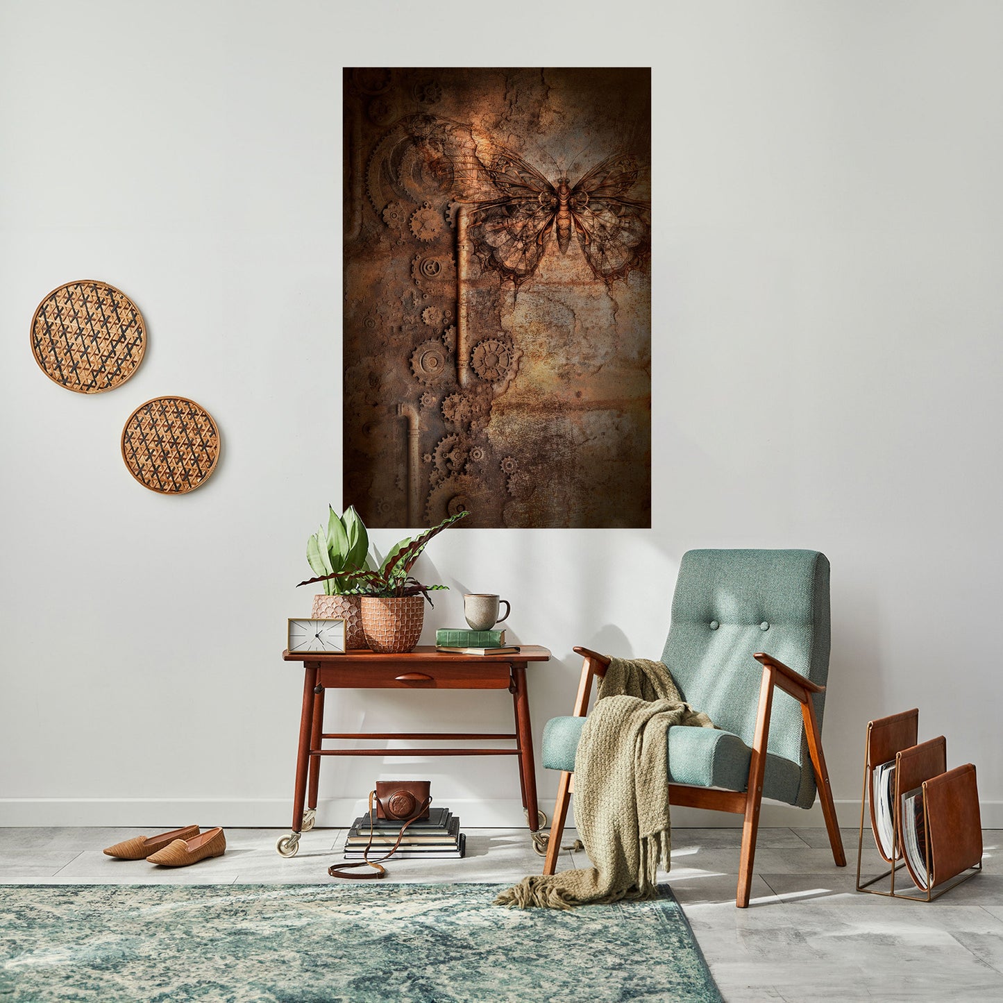 MECHANICAL BUTTERFLY Peel and Stick Vertical Poster