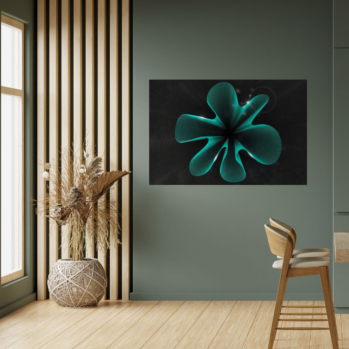 ELECTRIC ILLUSION Horisontell affisch med självhäftande motiv