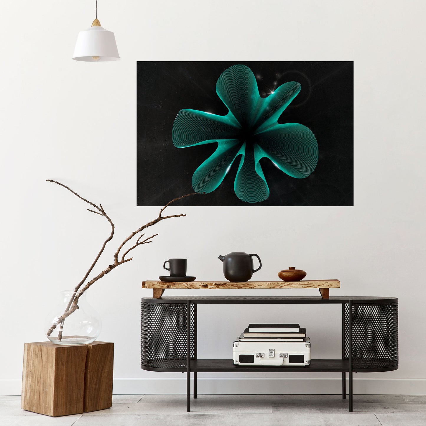 ELECTRIC ILLUSION Horisontell affisch med självhäftande motiv