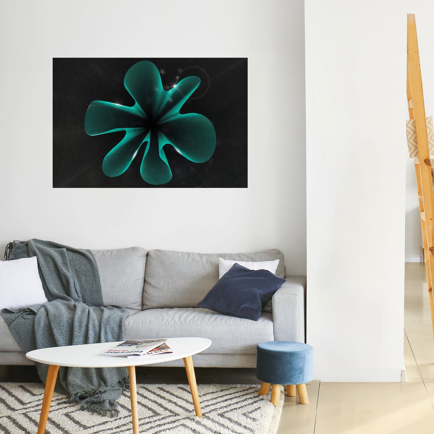 ELECTRIC ILLUSION Horisontell affisch med självhäftande motiv