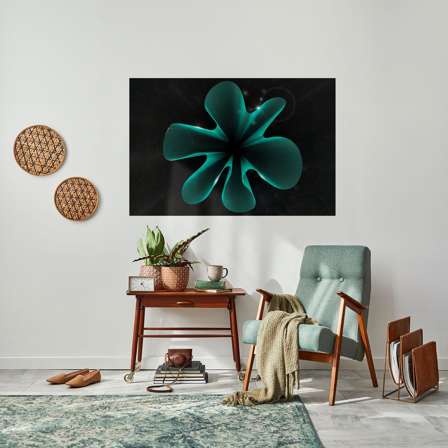 ELECTRIC ILLUSION Horisontell affisch med självhäftande motiv