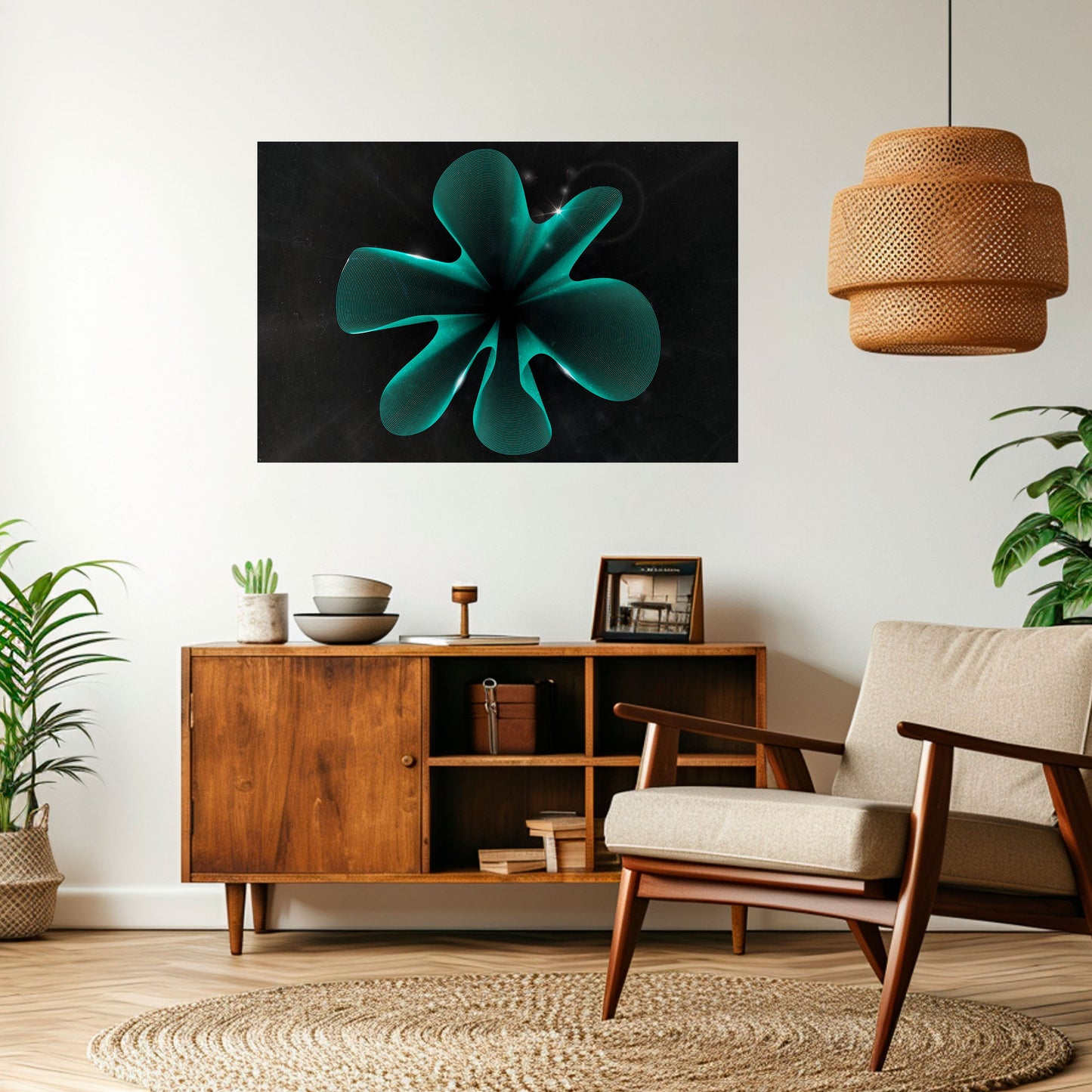 ELECTRIC ILLUSION Horisontell affisch med självhäftande motiv