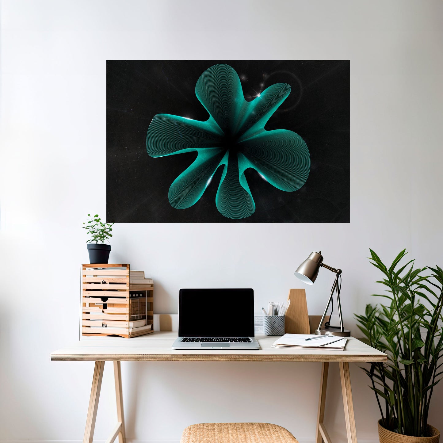 ELECTRIC ILLUSION Horisontell affisch med självhäftande motiv