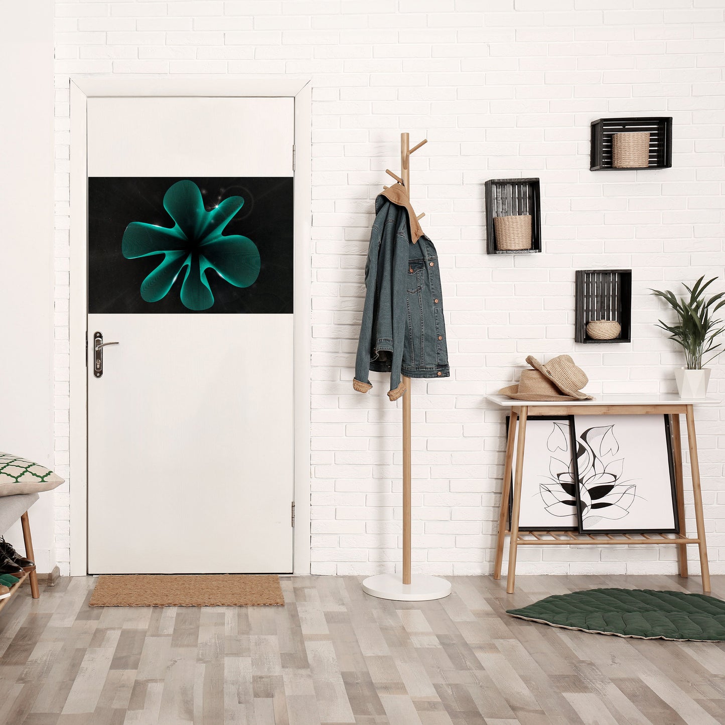 ELECTRIC ILLUSION Horisontell affisch med självhäftande motiv