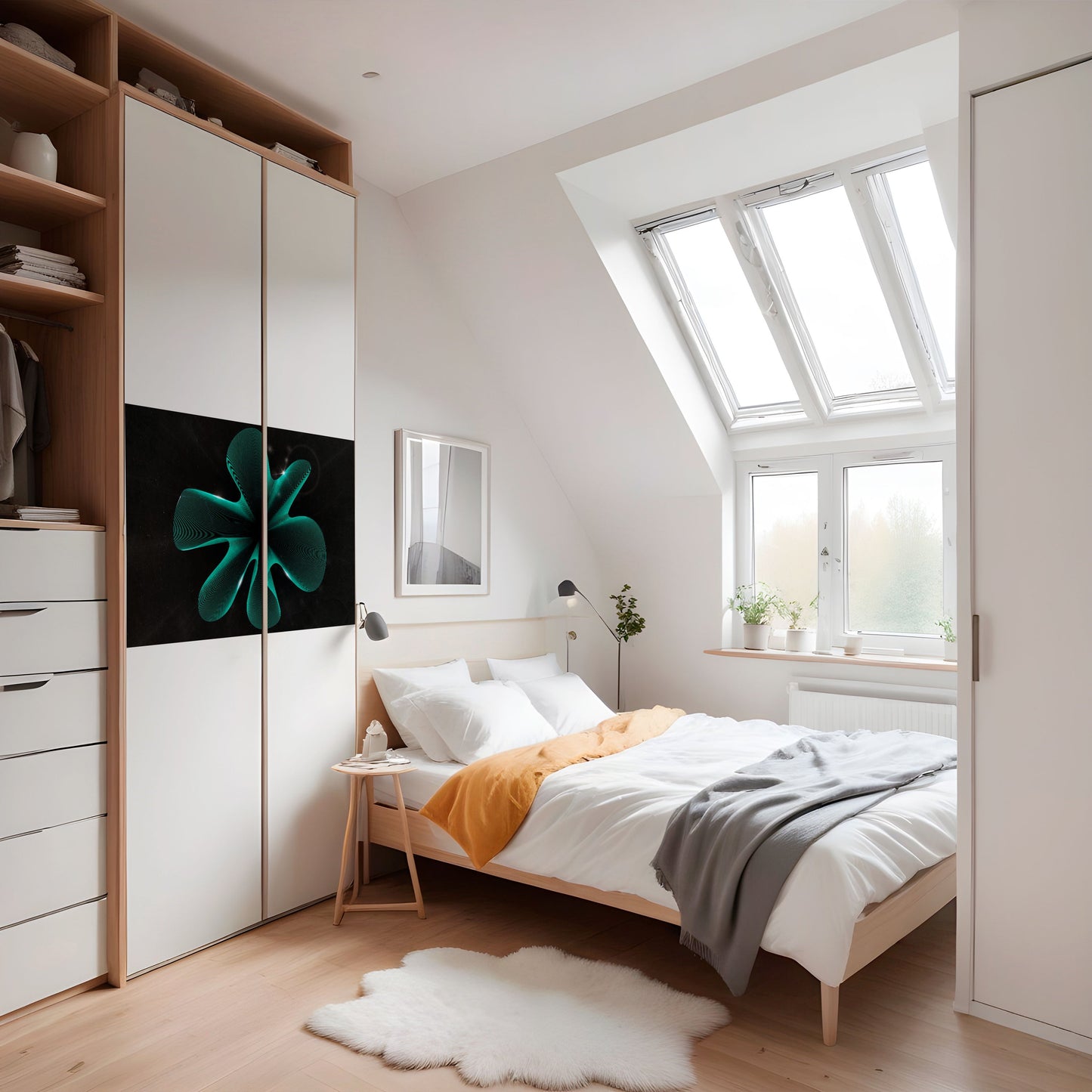 ELECTRIC ILLUSION Horisontell affisch med självhäftande motiv