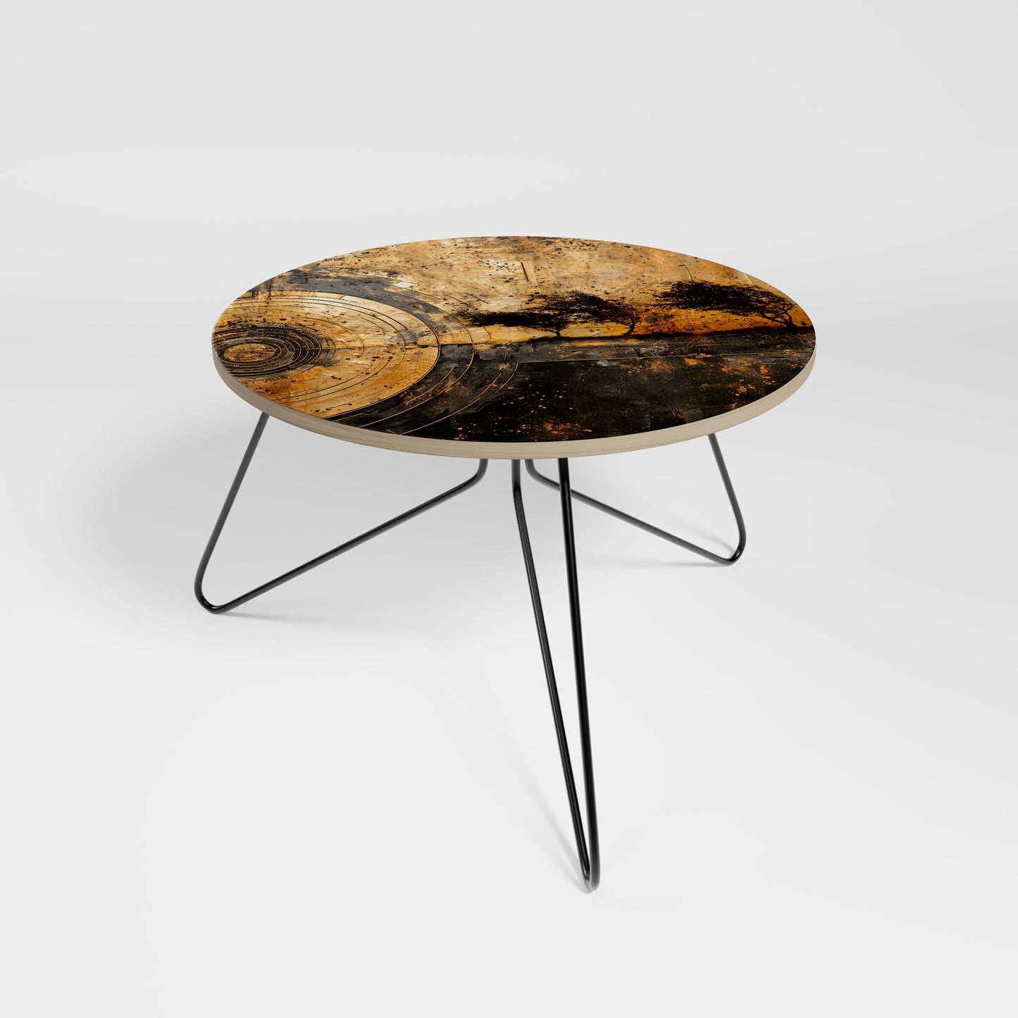 COPPERY EARTHQUAKE Small Coffee Table