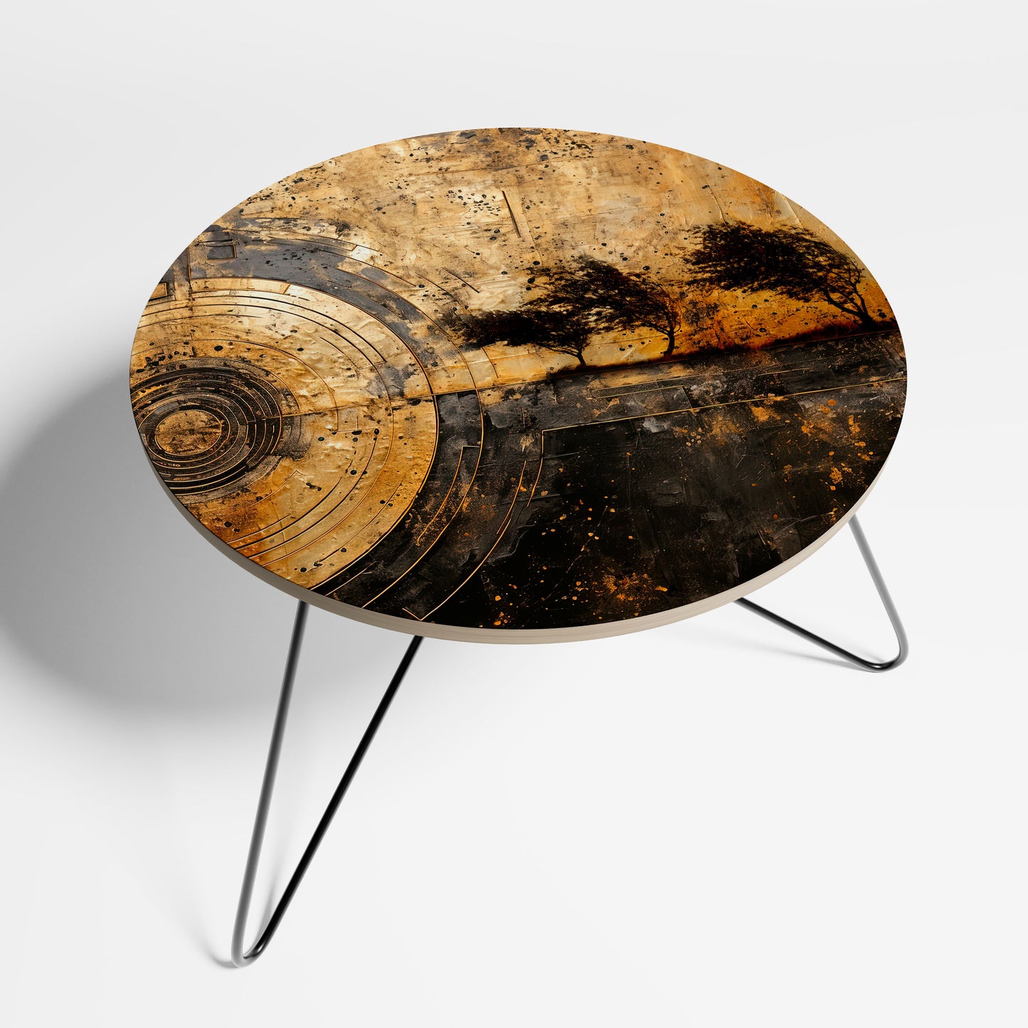 COPPERY EARTHQUAKE Small Coffee Table