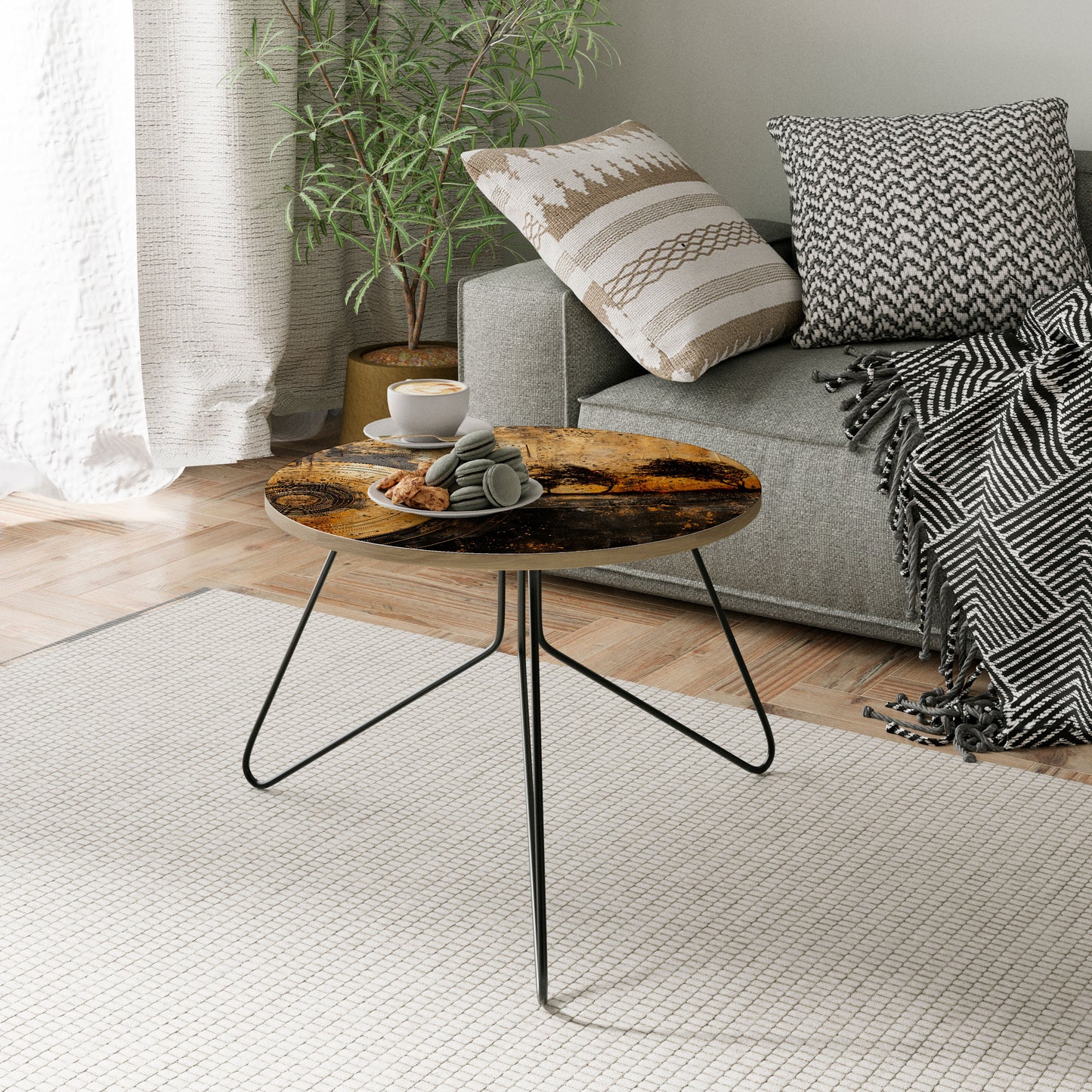 COPPERY EARTHQUAKE Small Coffee Table