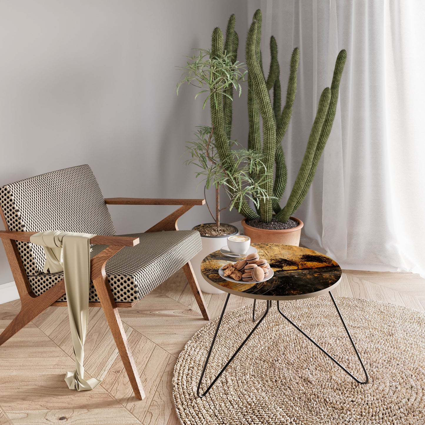 COPPERY EARTHQUAKE Small Coffee Table