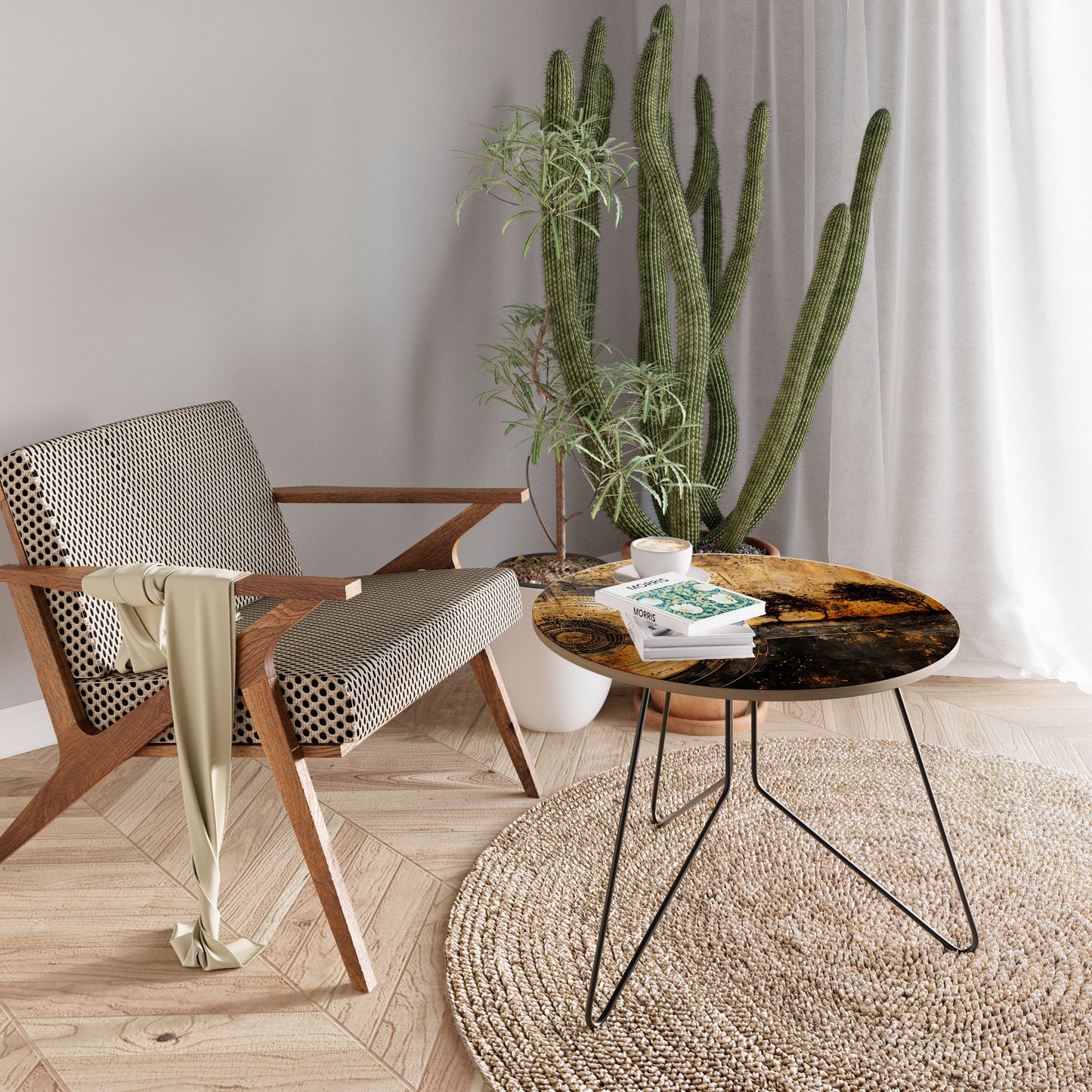 COPPERY EARTHQUAKE Large Coffee Table