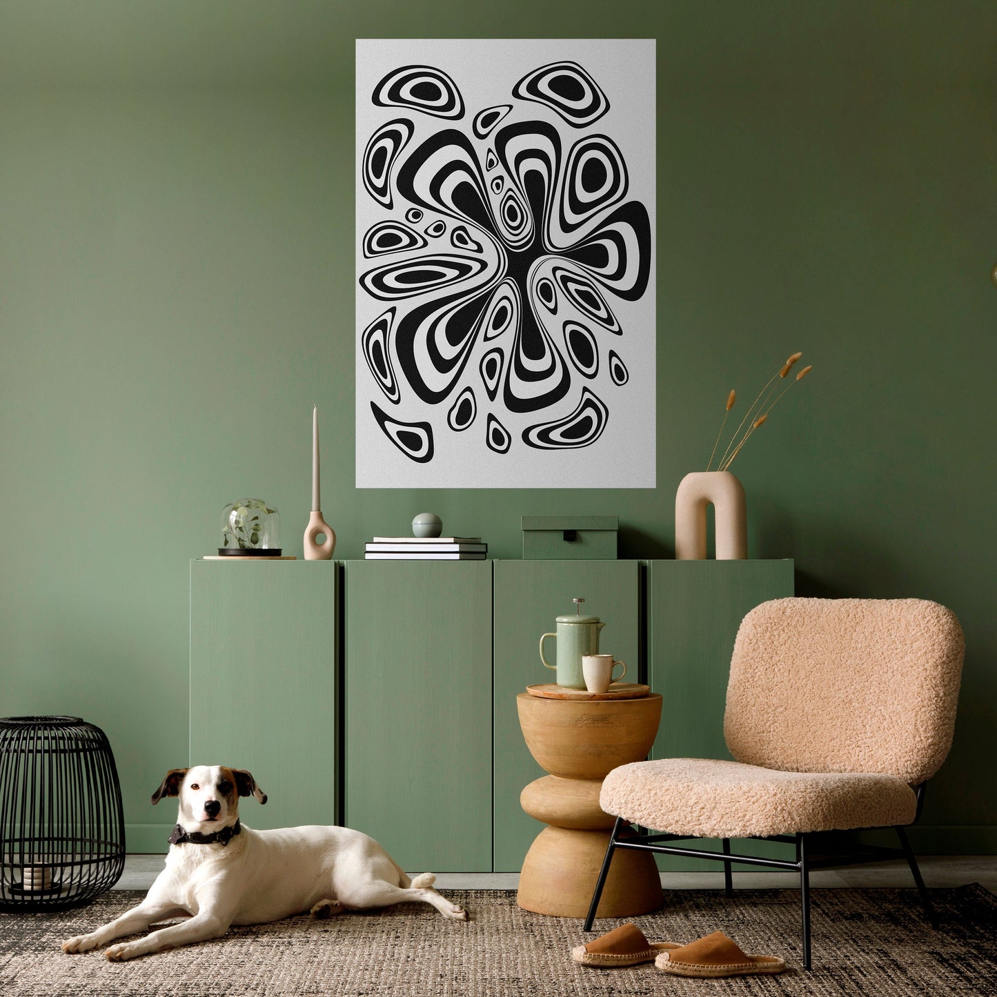 HIPNOTIZING BLOT Peel and Stick Vertical Poster