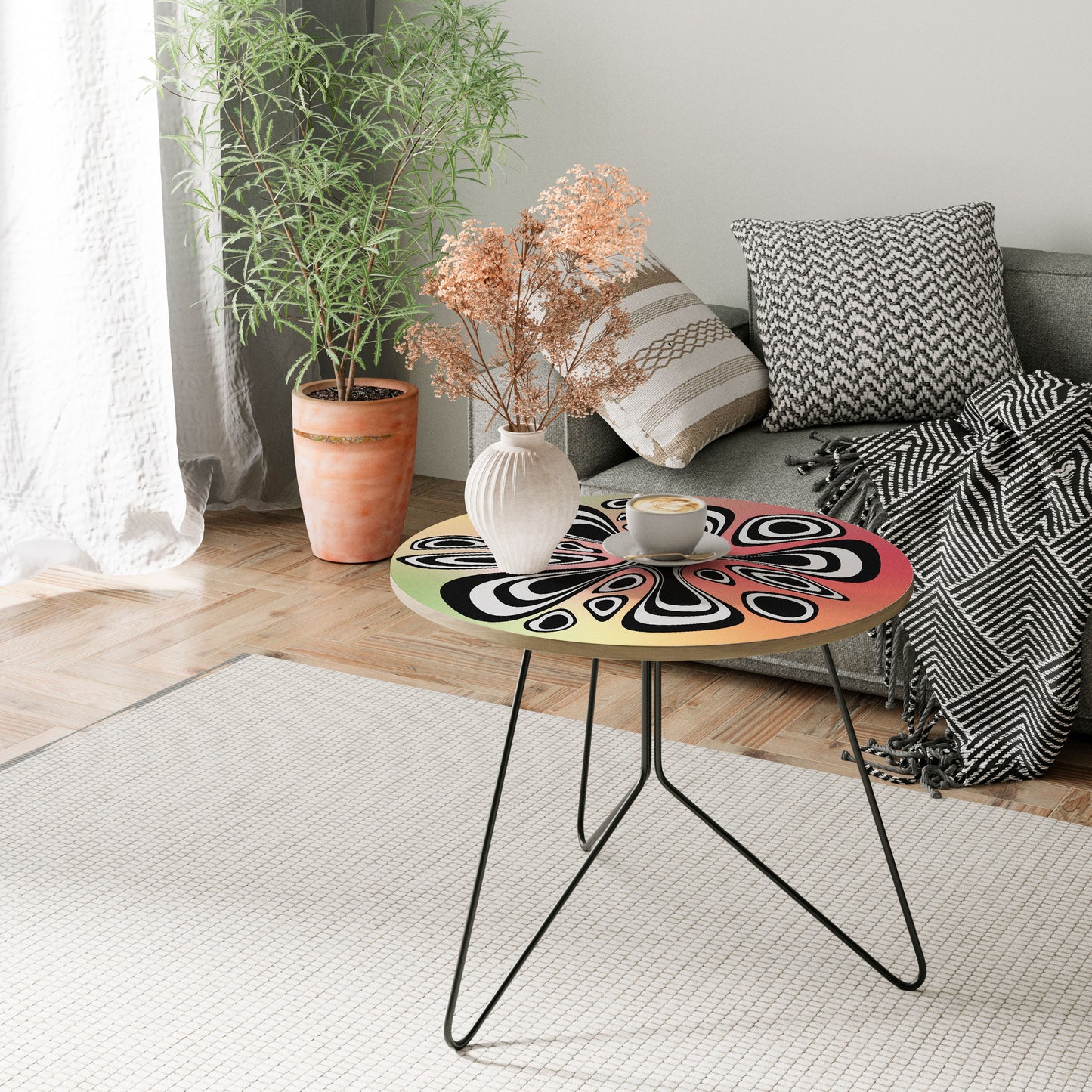 ILLUSIONARY SPLASH Large Coffee Table