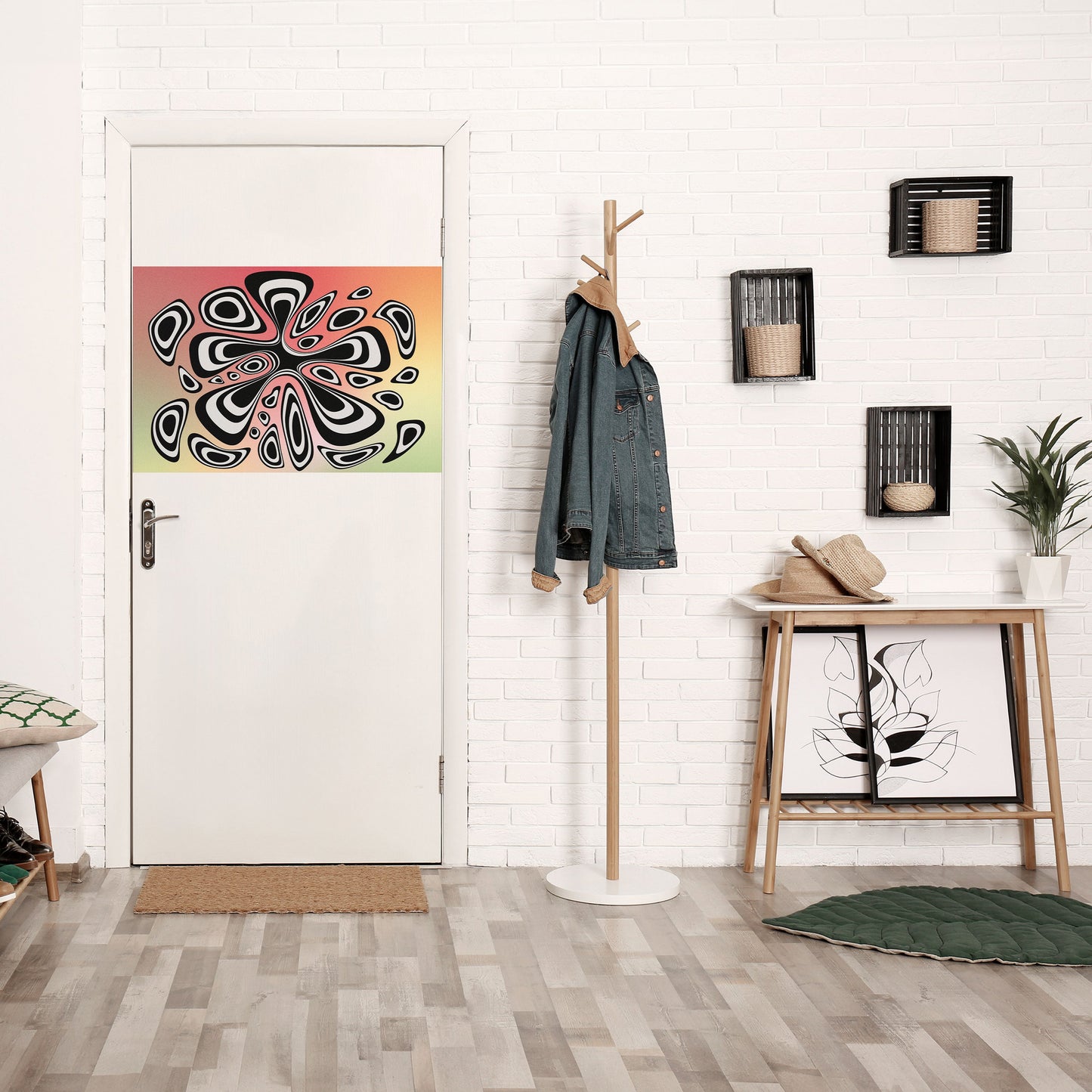 ILLUSIONARY SPLASH Peel and Stick Horizontal Poster