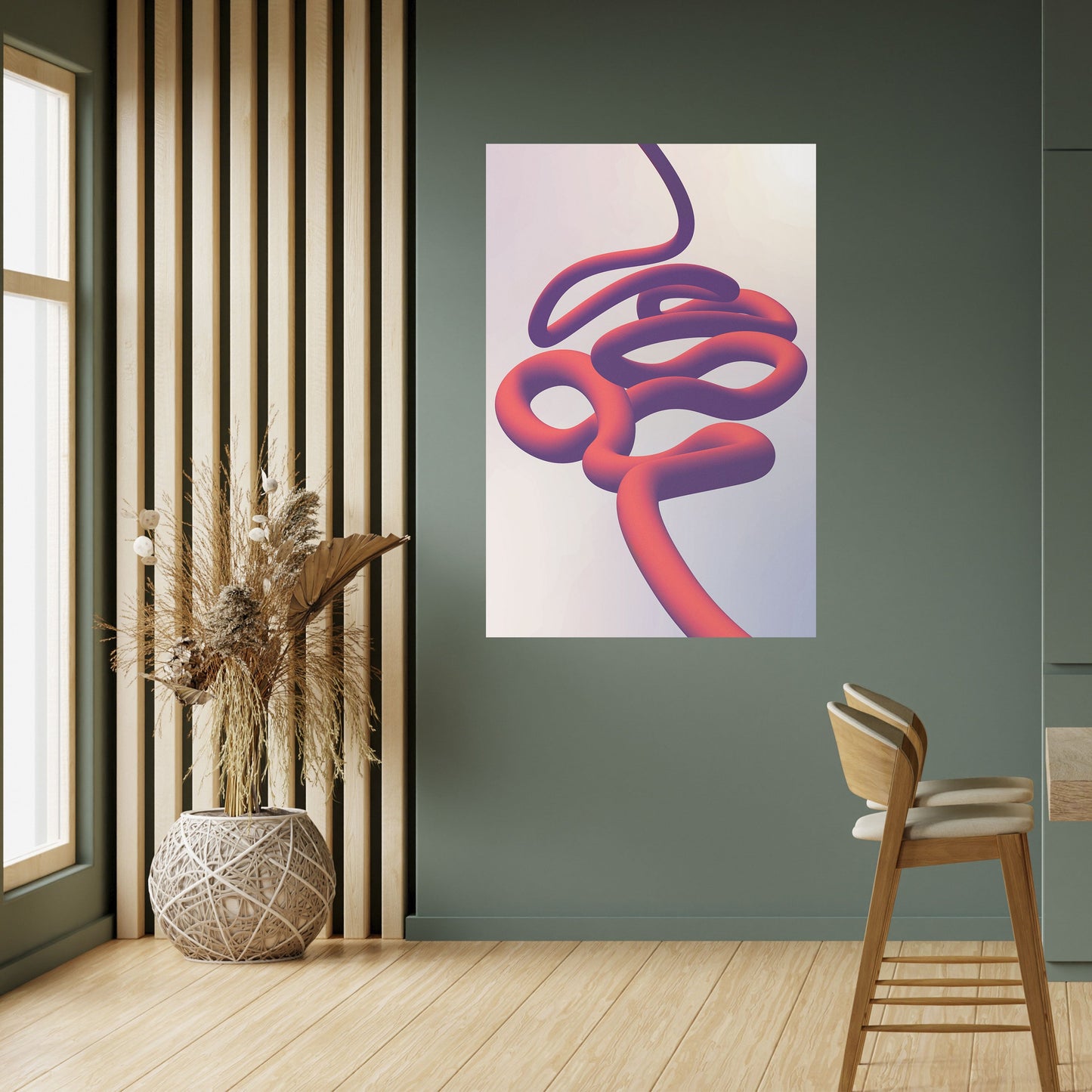 INFINITY WIRE vertikal affisch med självhäftande mönster