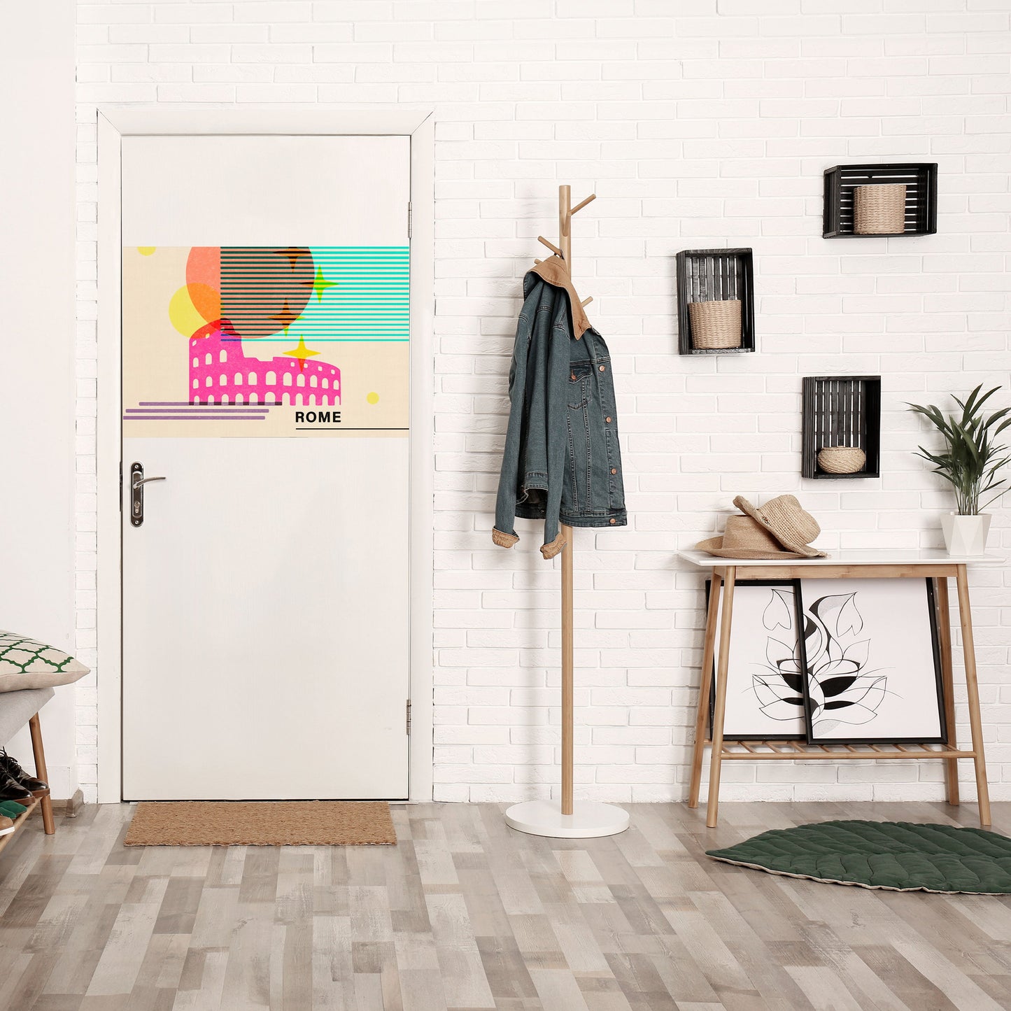 ROMAN SPARKLE Peel and Stick Horizontal Poster