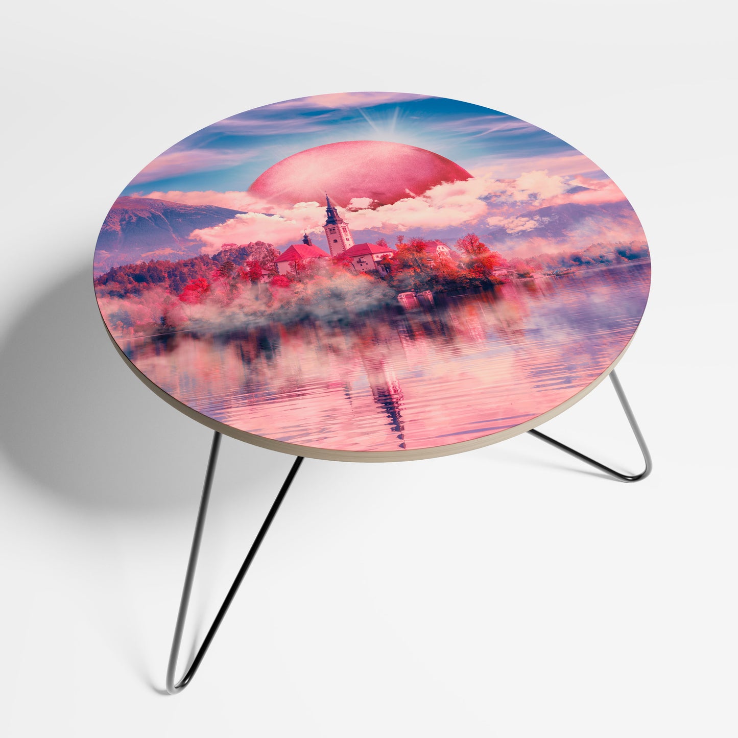 MARS OVER THE BLED LAKE Small Coffee Table